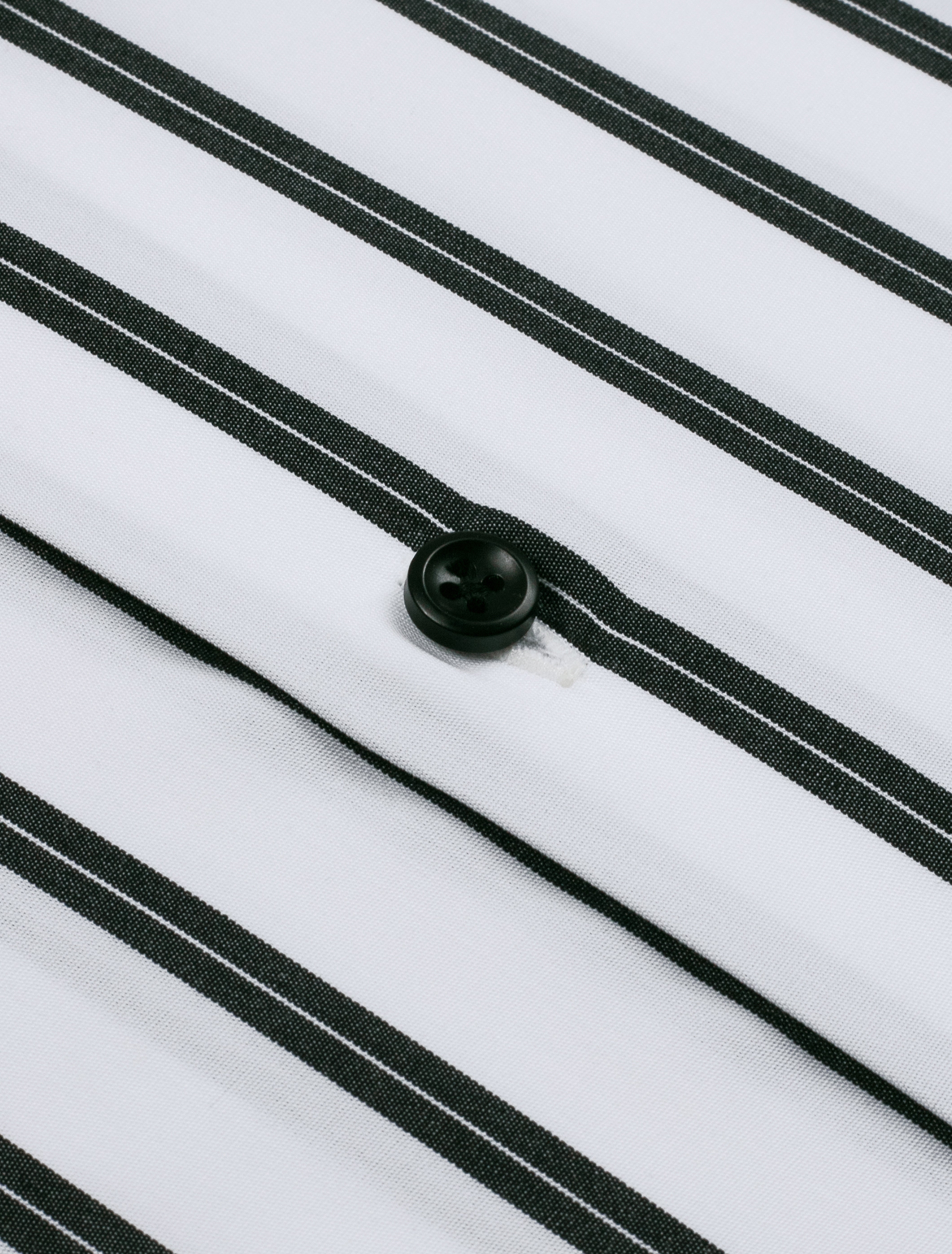 Premium White & Black Bold Striped Shirt