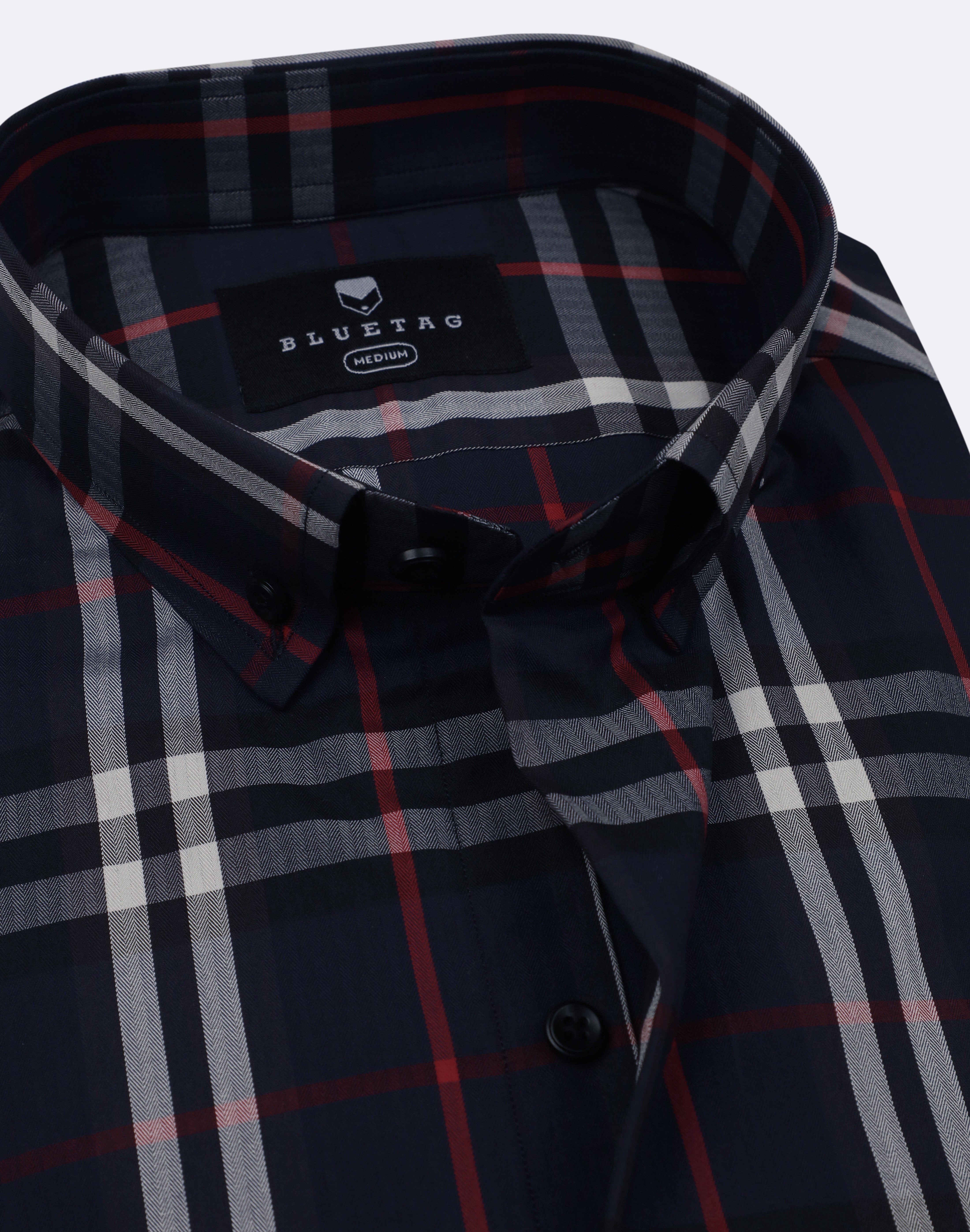 Midnight Deep Navy Heritage Checkered