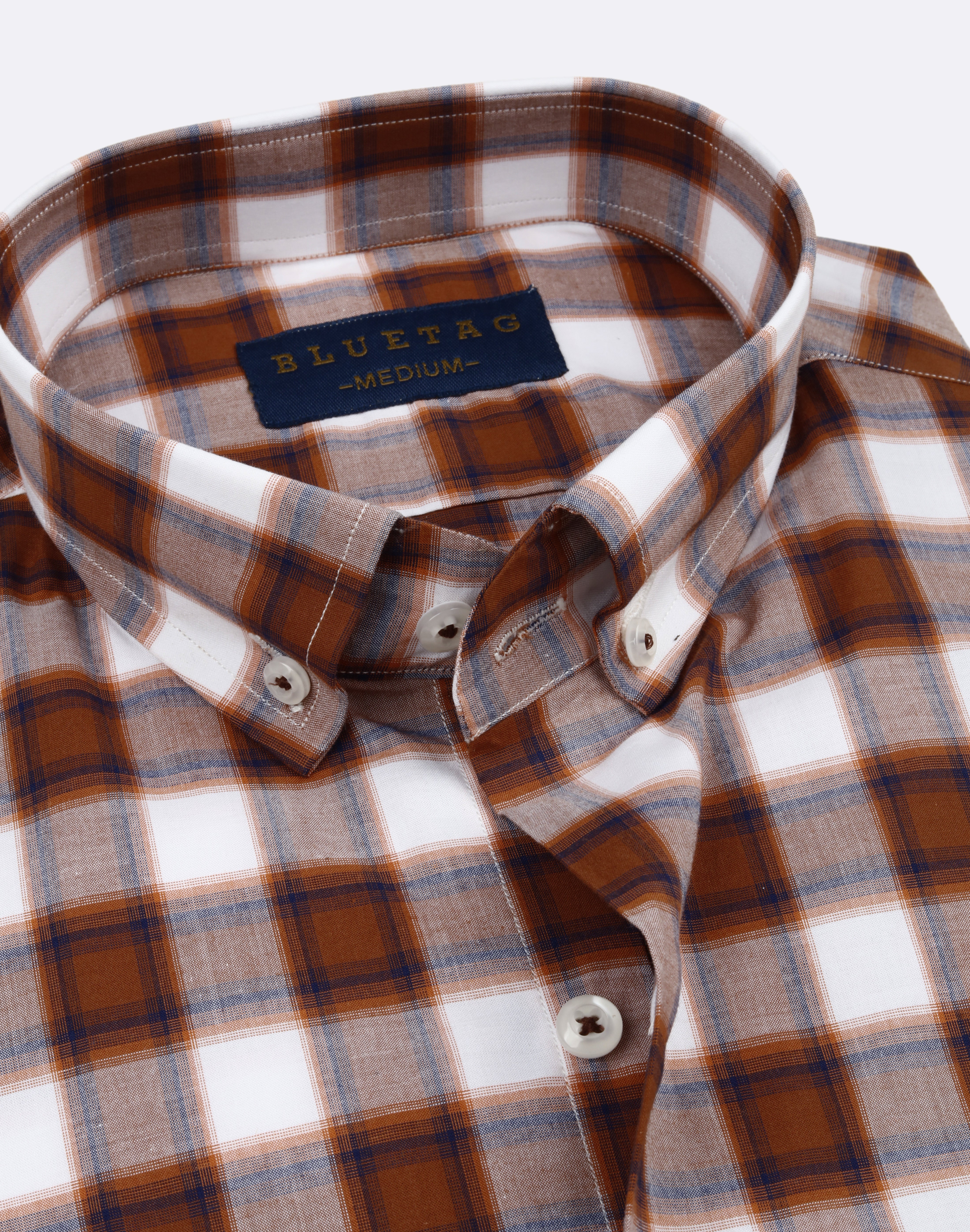 Rust Brown Plaid Checkered
