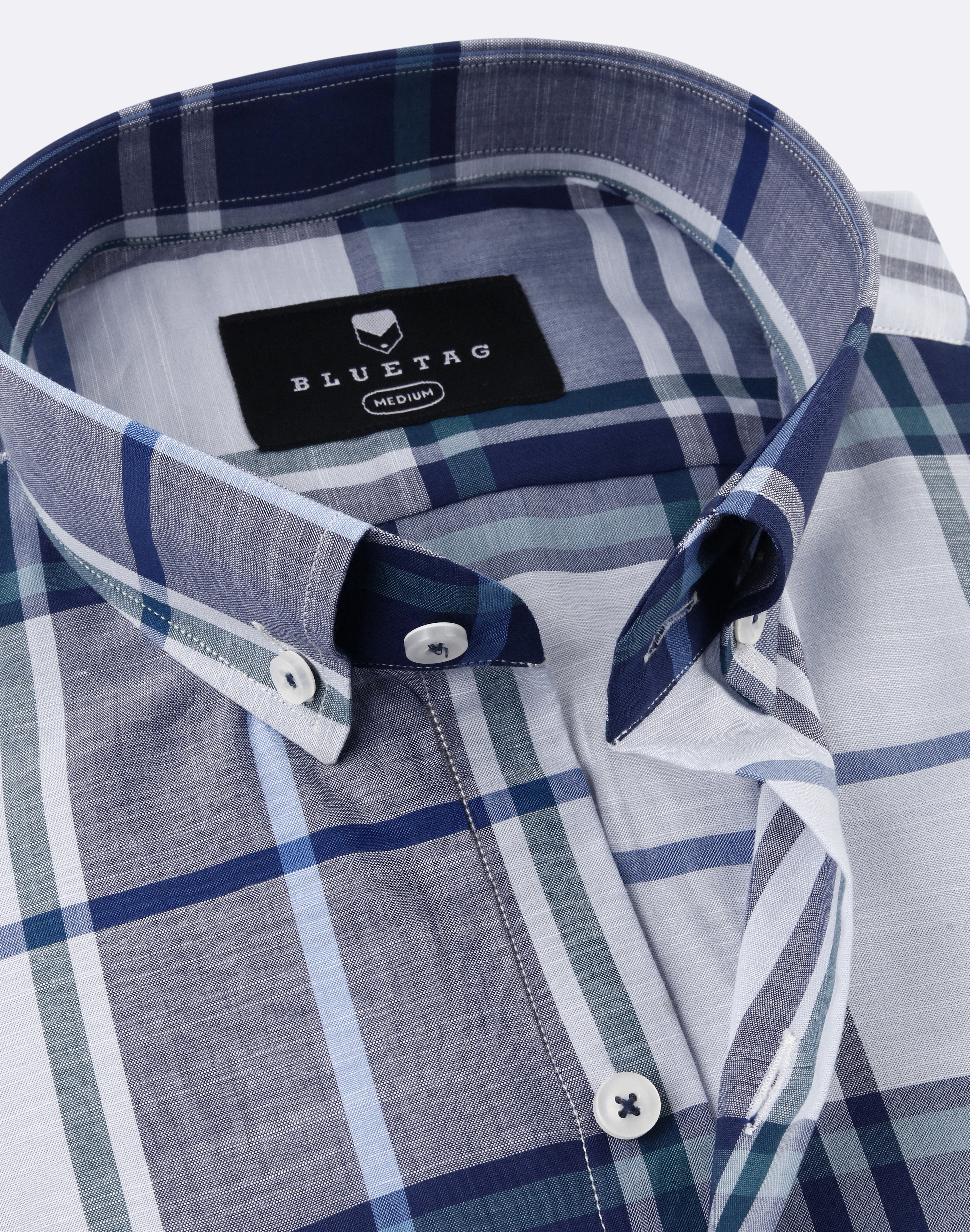 Bold Navy & Grey Multi Checkered