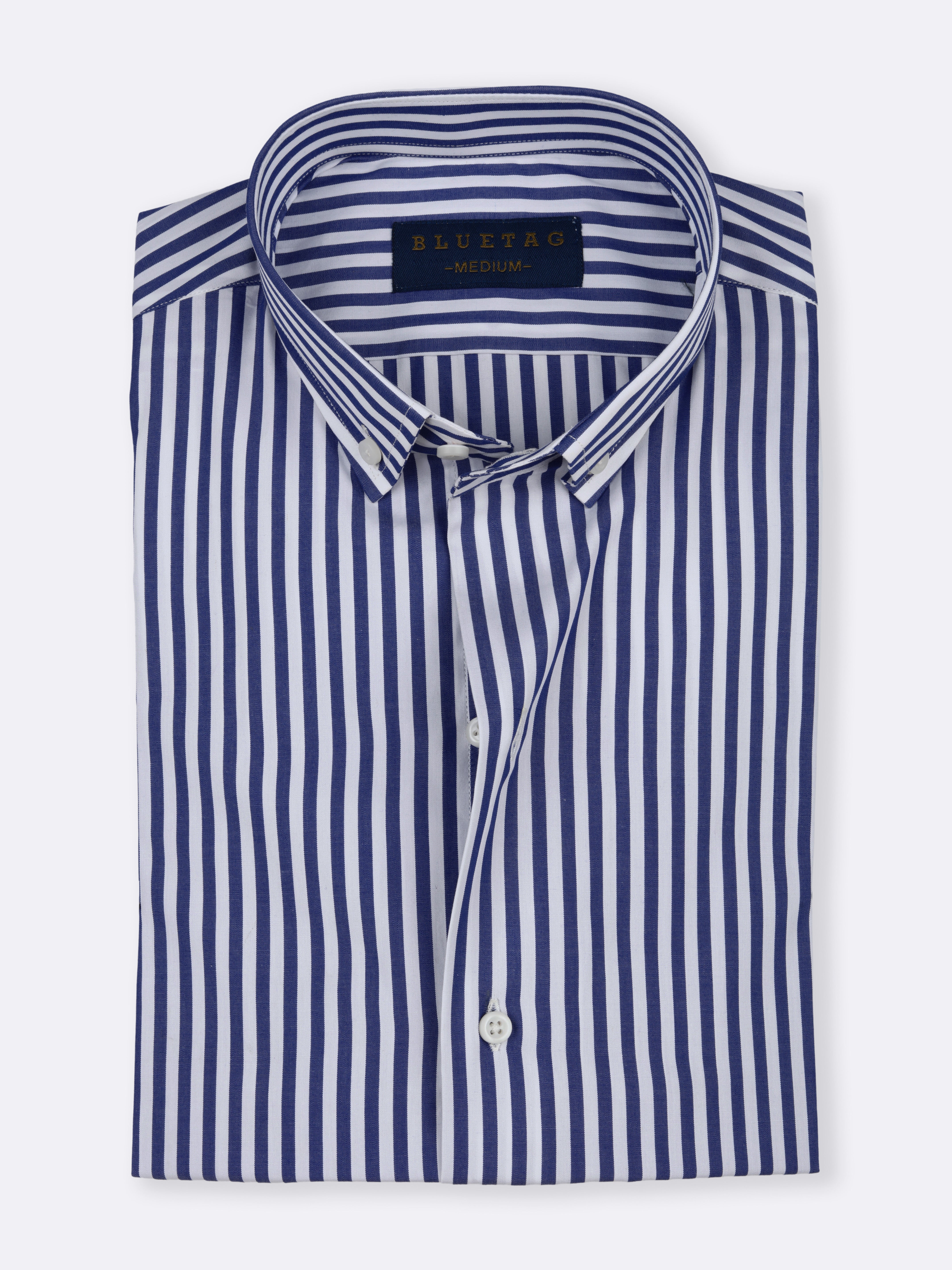 Blue & White Classic Striped Shirt