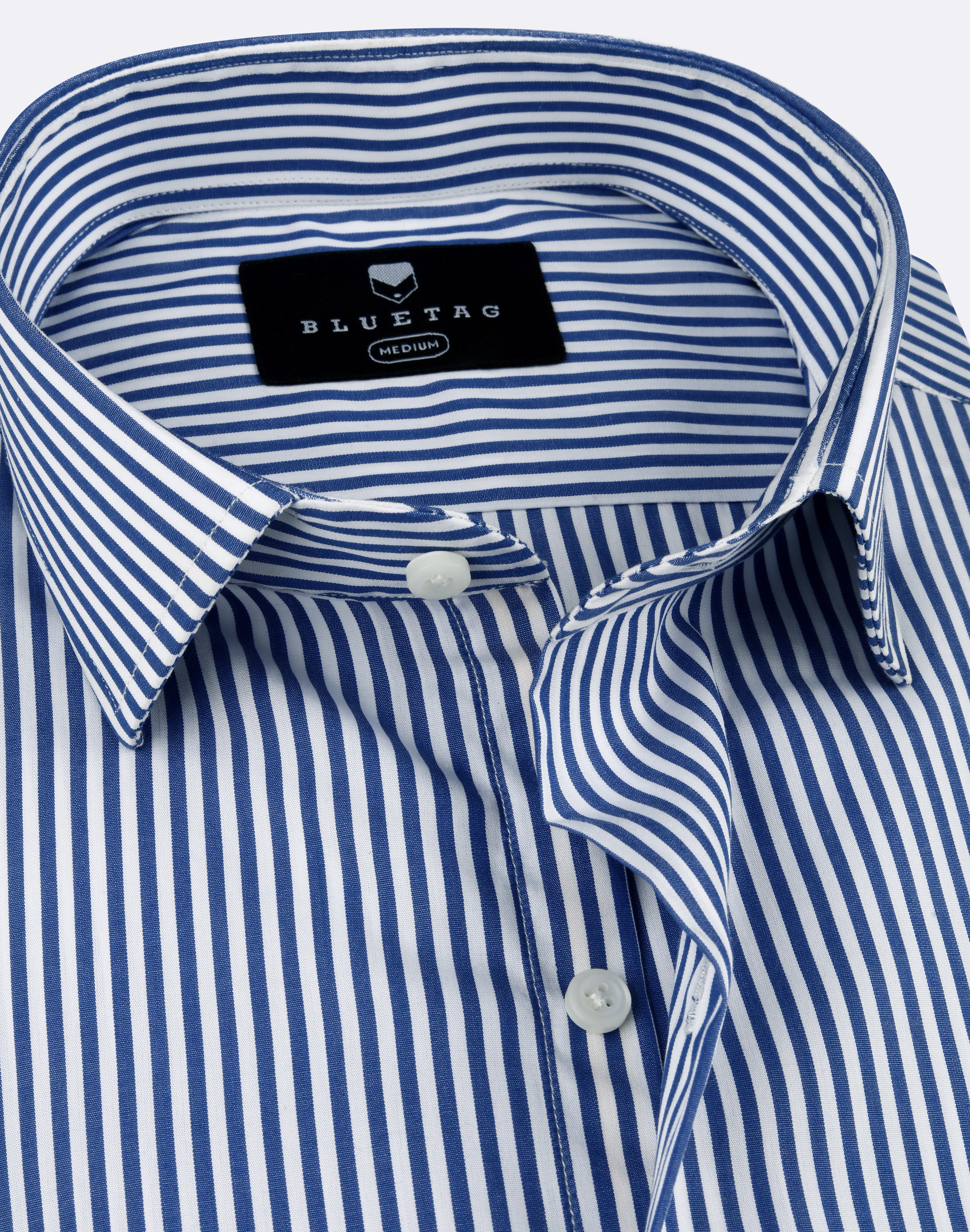 Classic White & Blue Striped Shirt