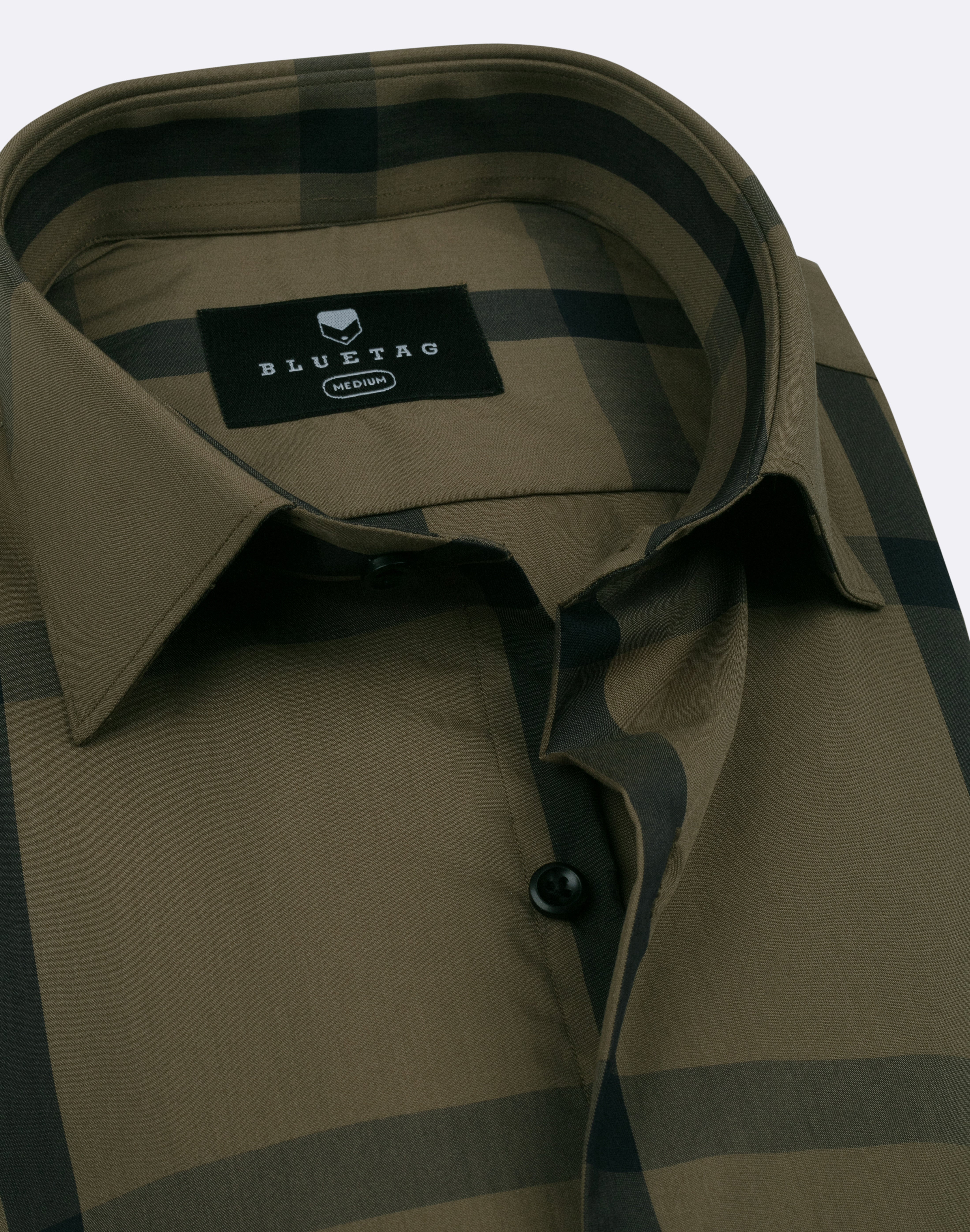 Urban Camel & Black Bold Windowpane Checkered