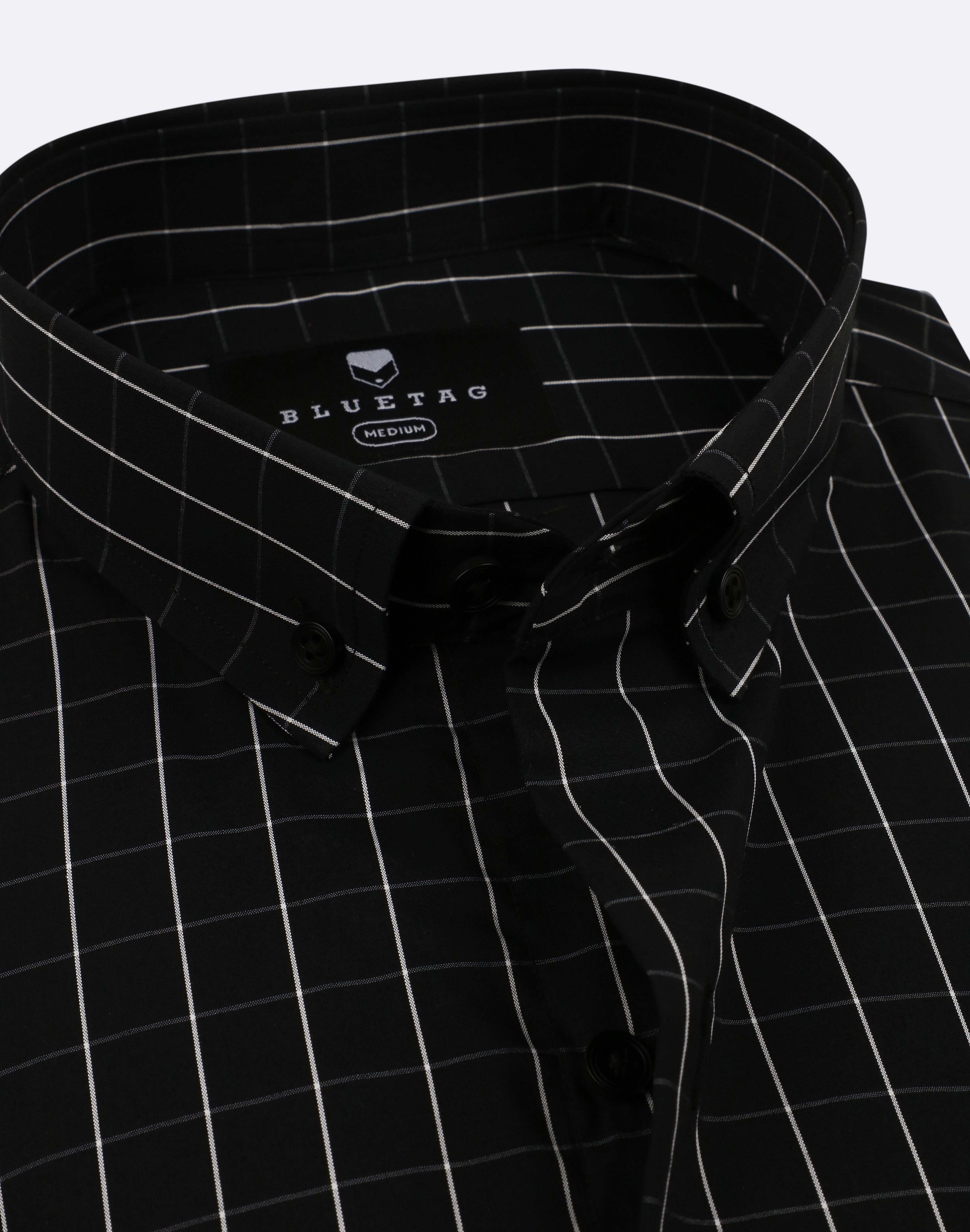 Black & White Windowpane Checkered