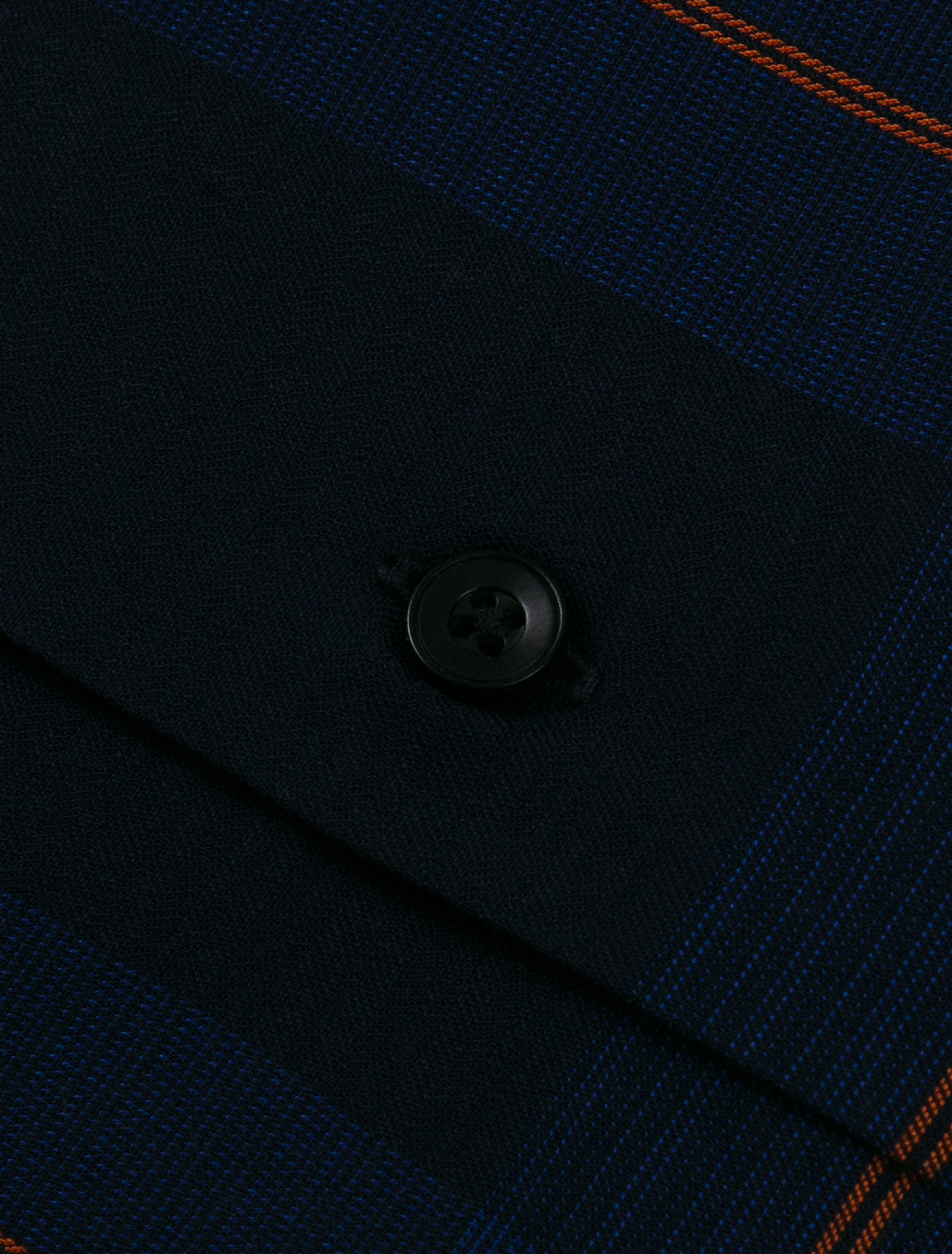 Midnight Navy Copper Classic Grid Checkered