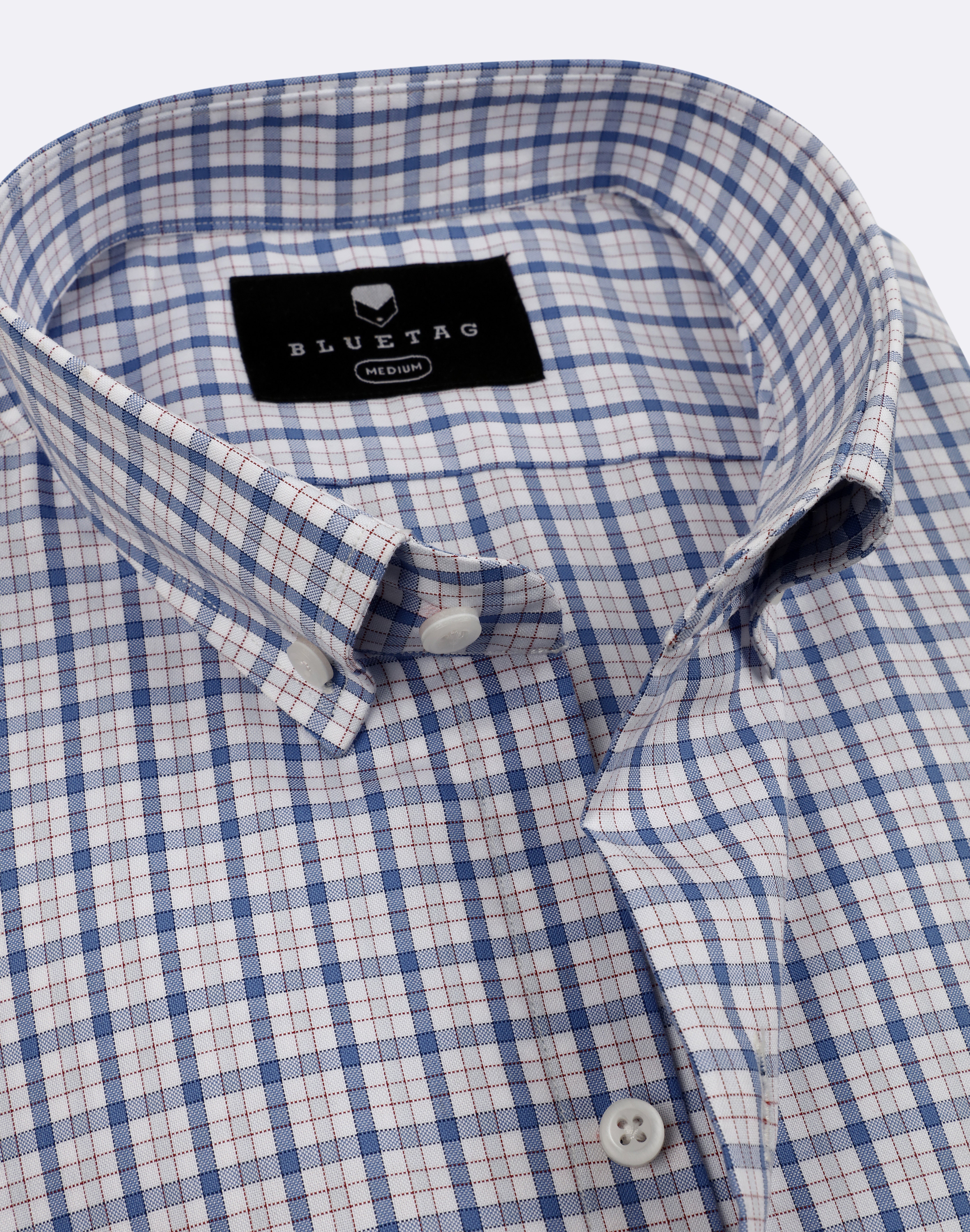 Urban Classic White & Blue Checkered