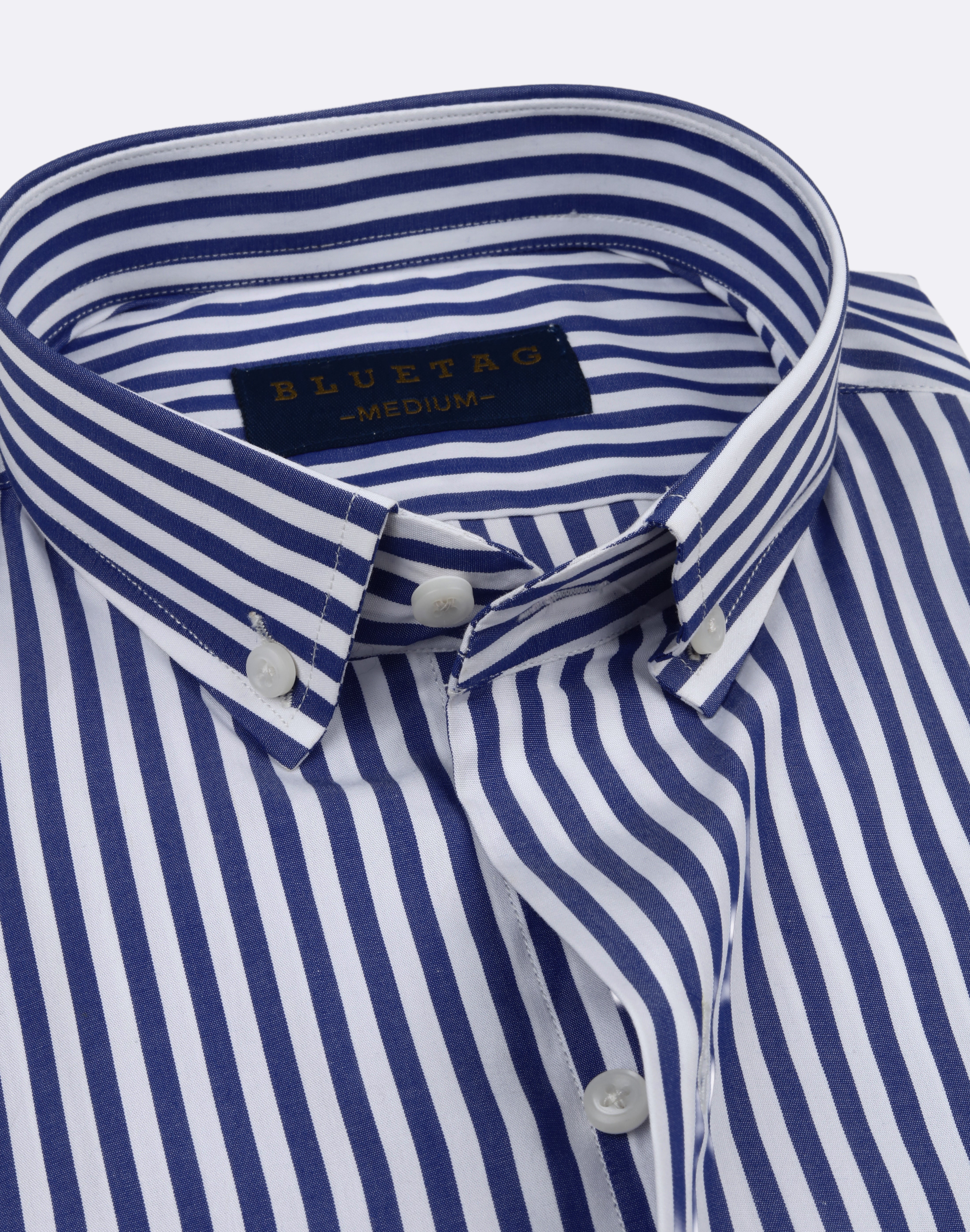 Blue & White Classic Striped Shirt