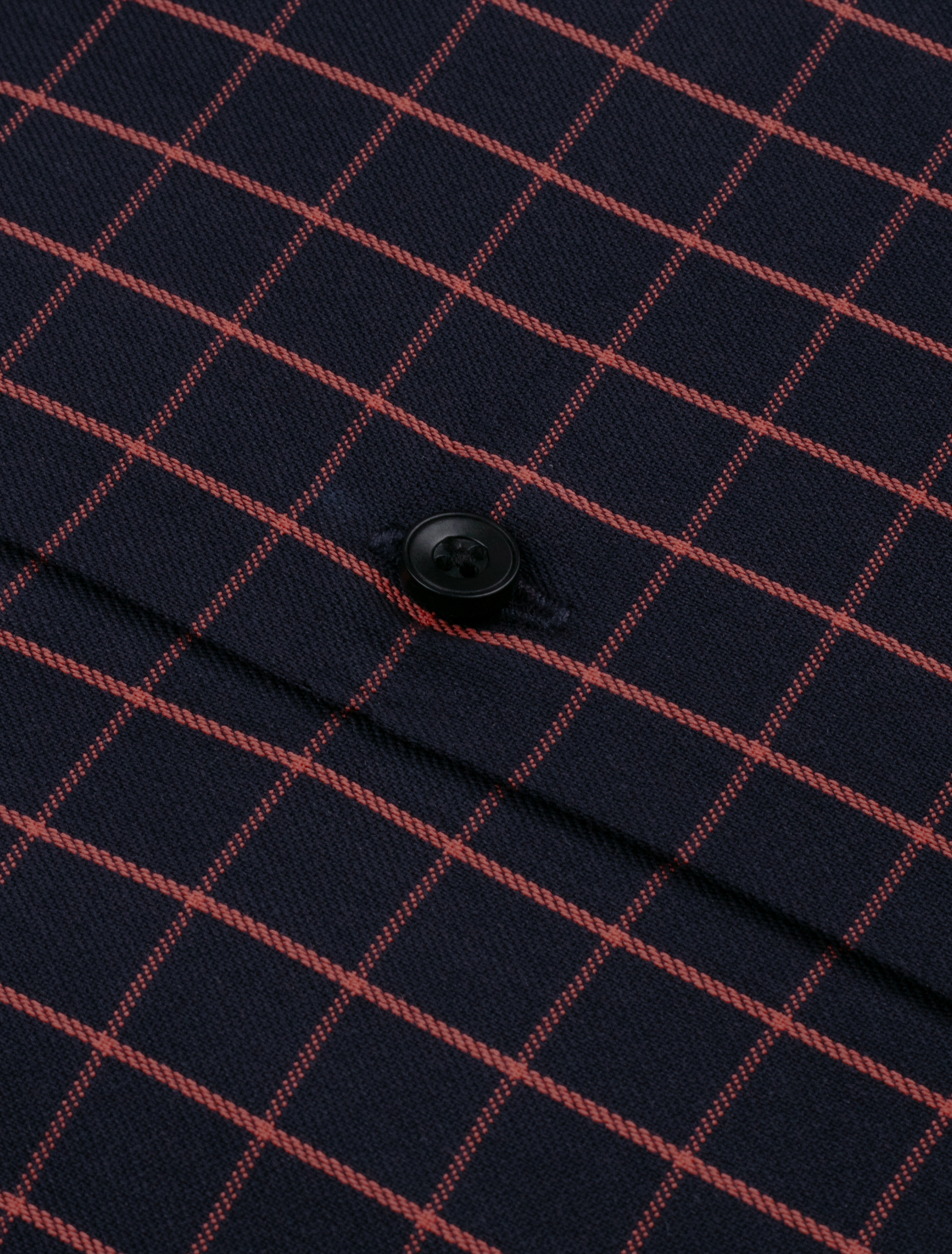 Midnight Crimson Windowpane Checkered