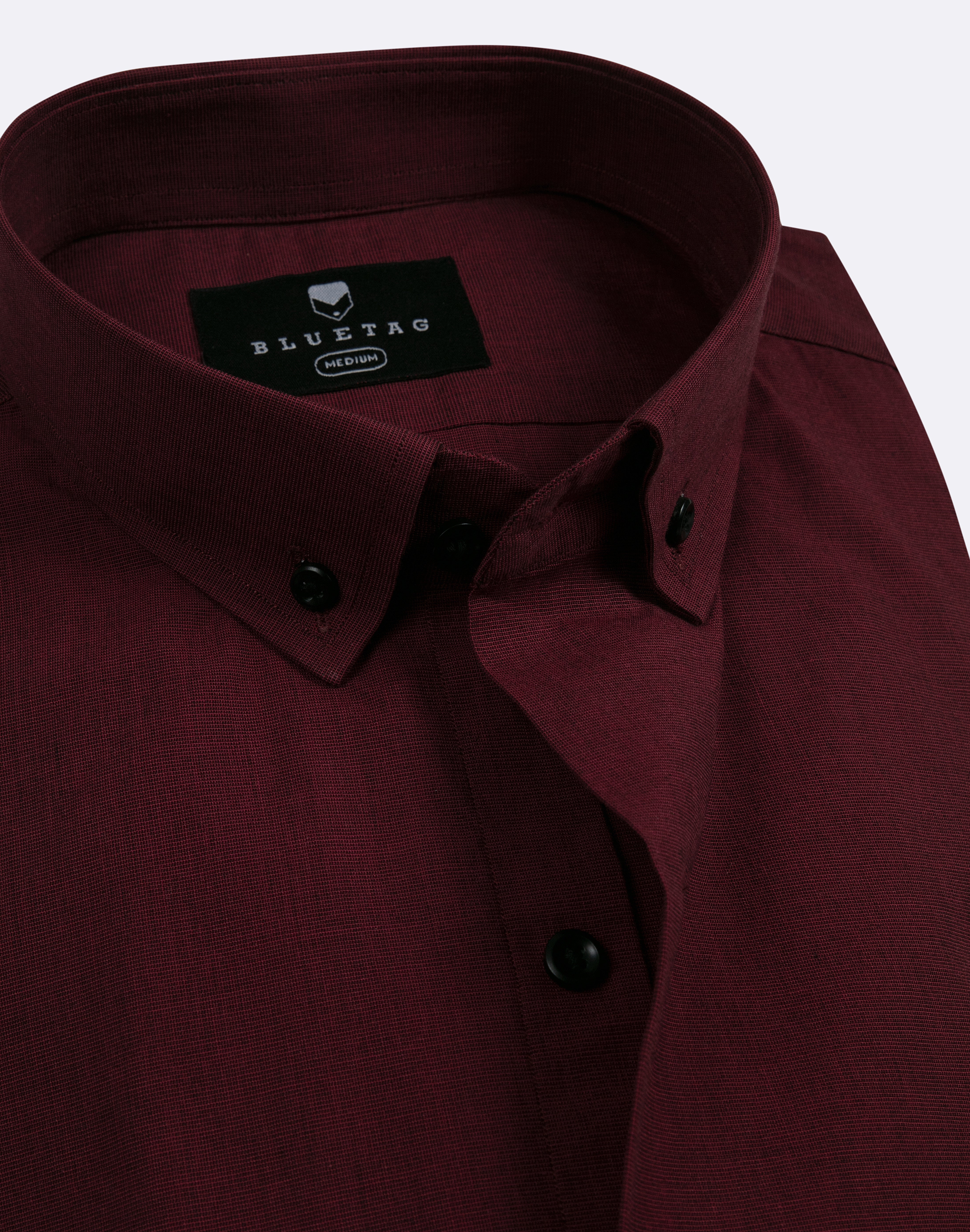 Classic Solid Burgundy Shirt