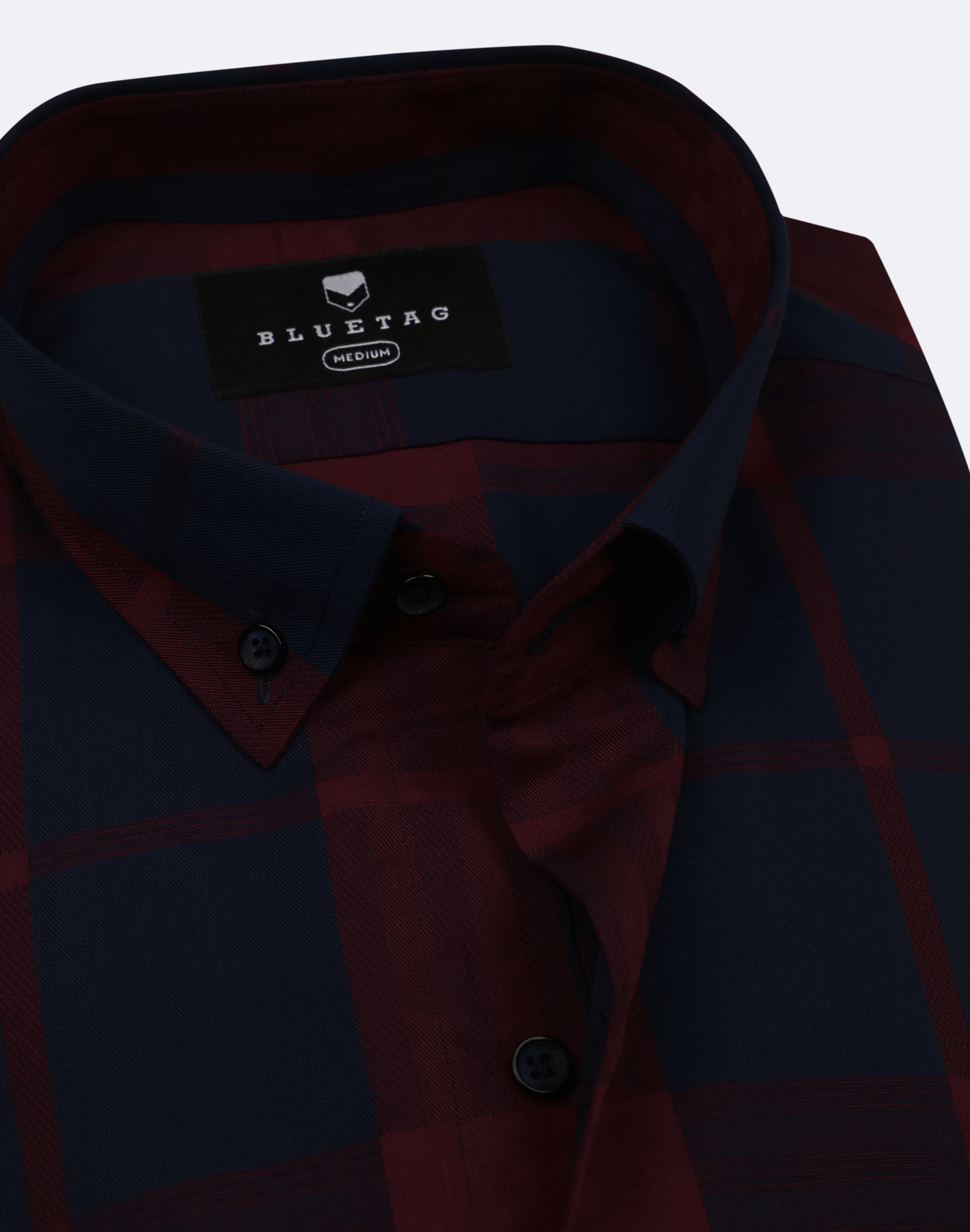 Classic Navy & Burgundy Heritage Checkered