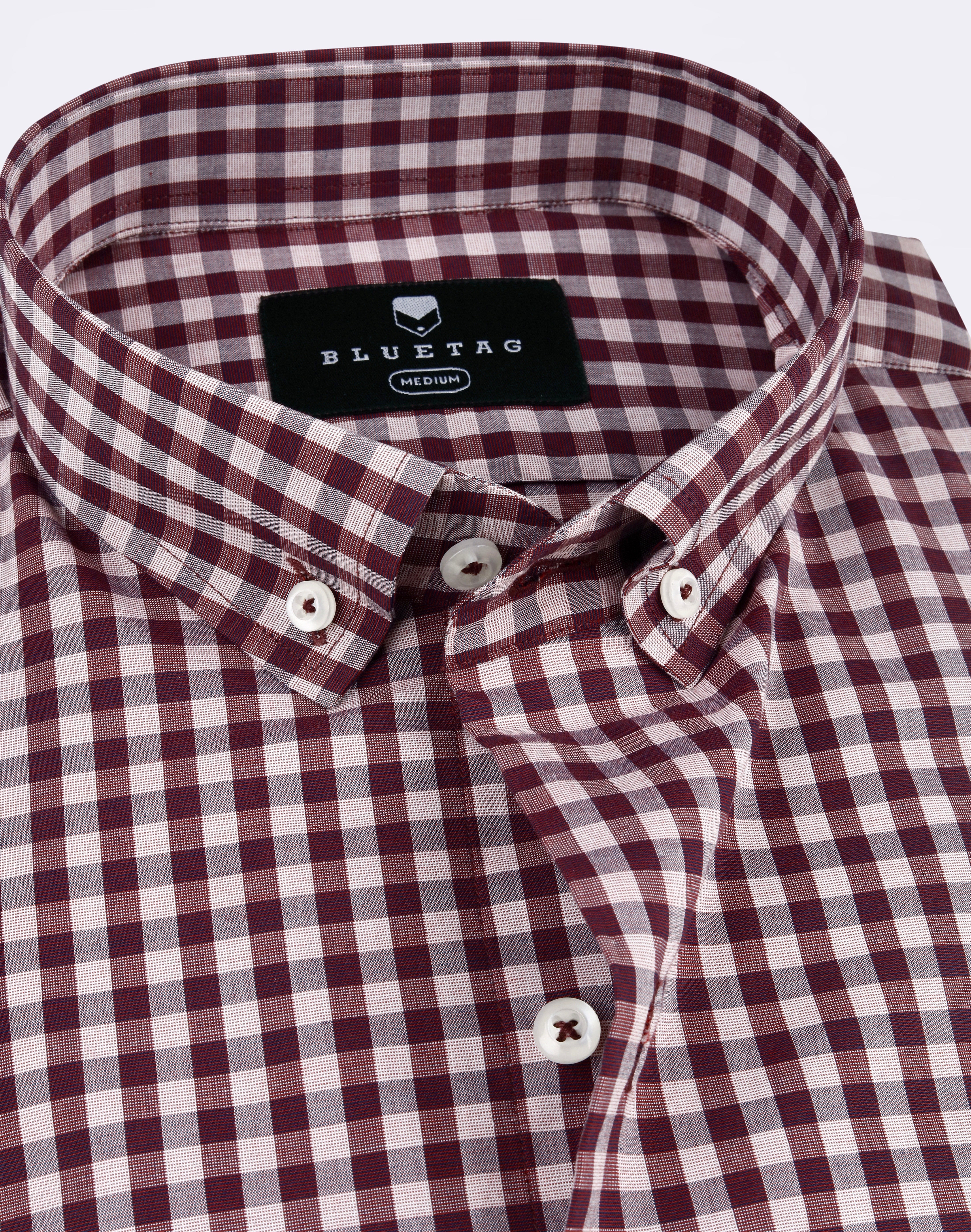 Maroon Gingham Checked