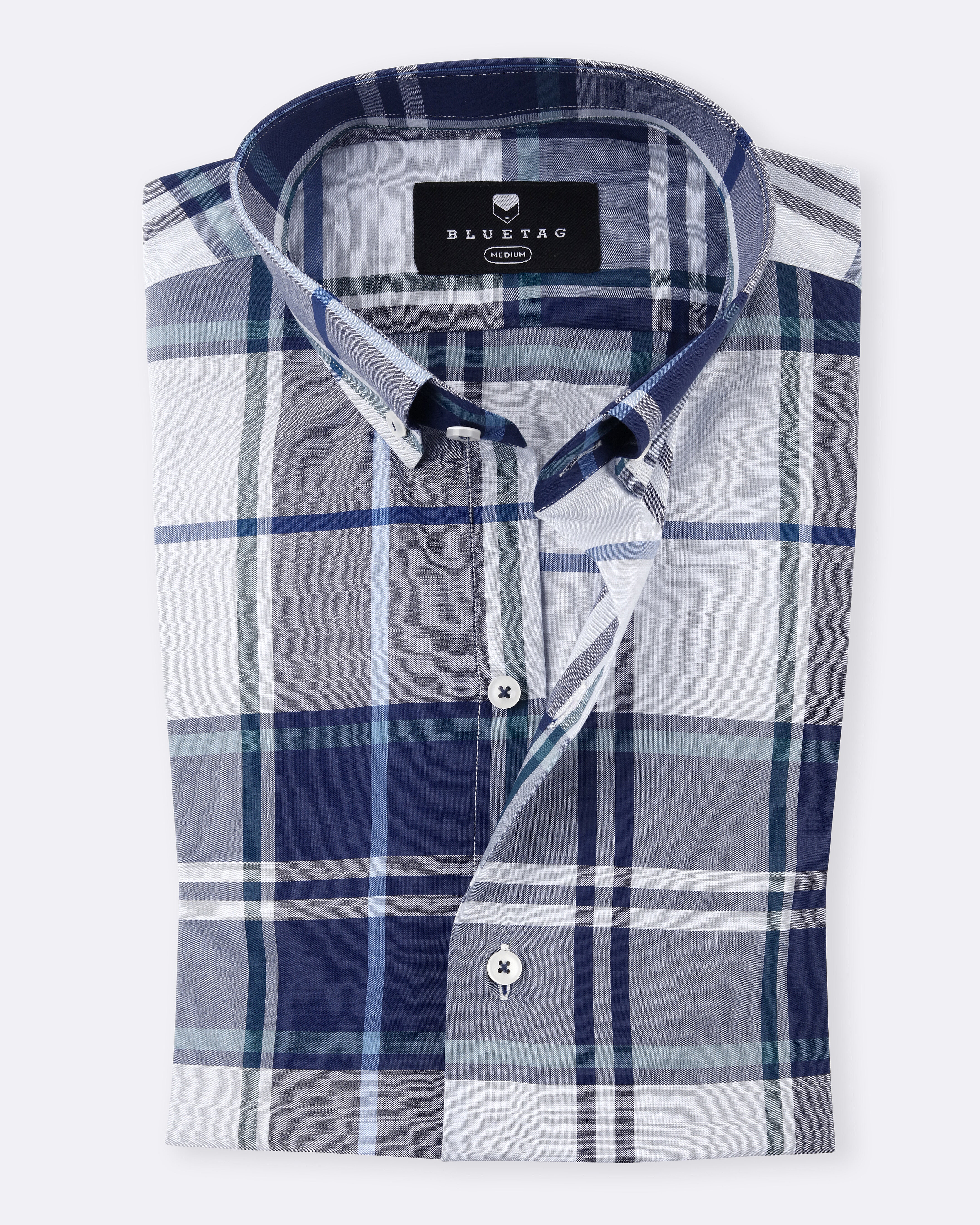 Bold Navy & Grey Multi Checkered