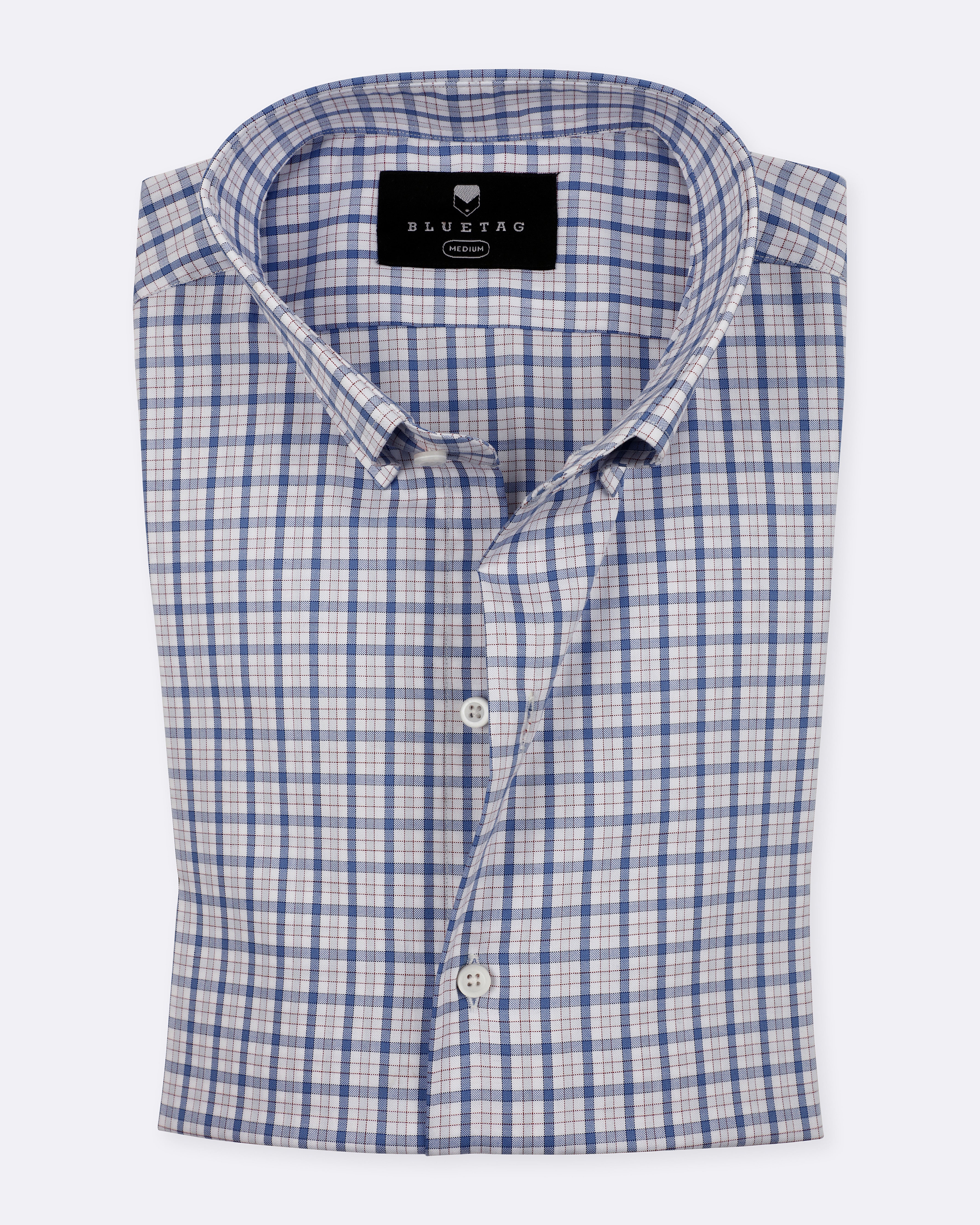Urban Classic White & Blue Checkered