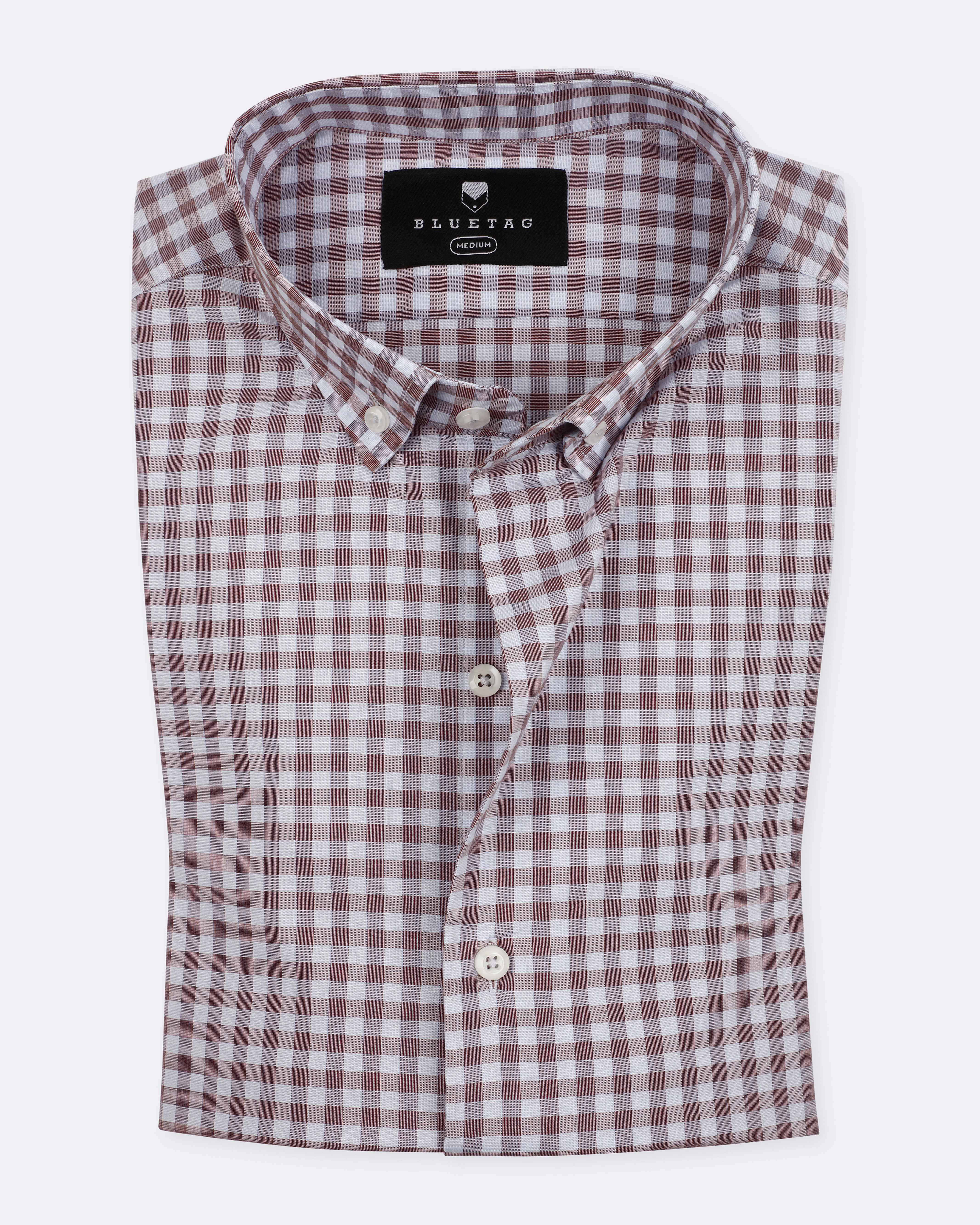 Light Maroon Gingham Checkered
