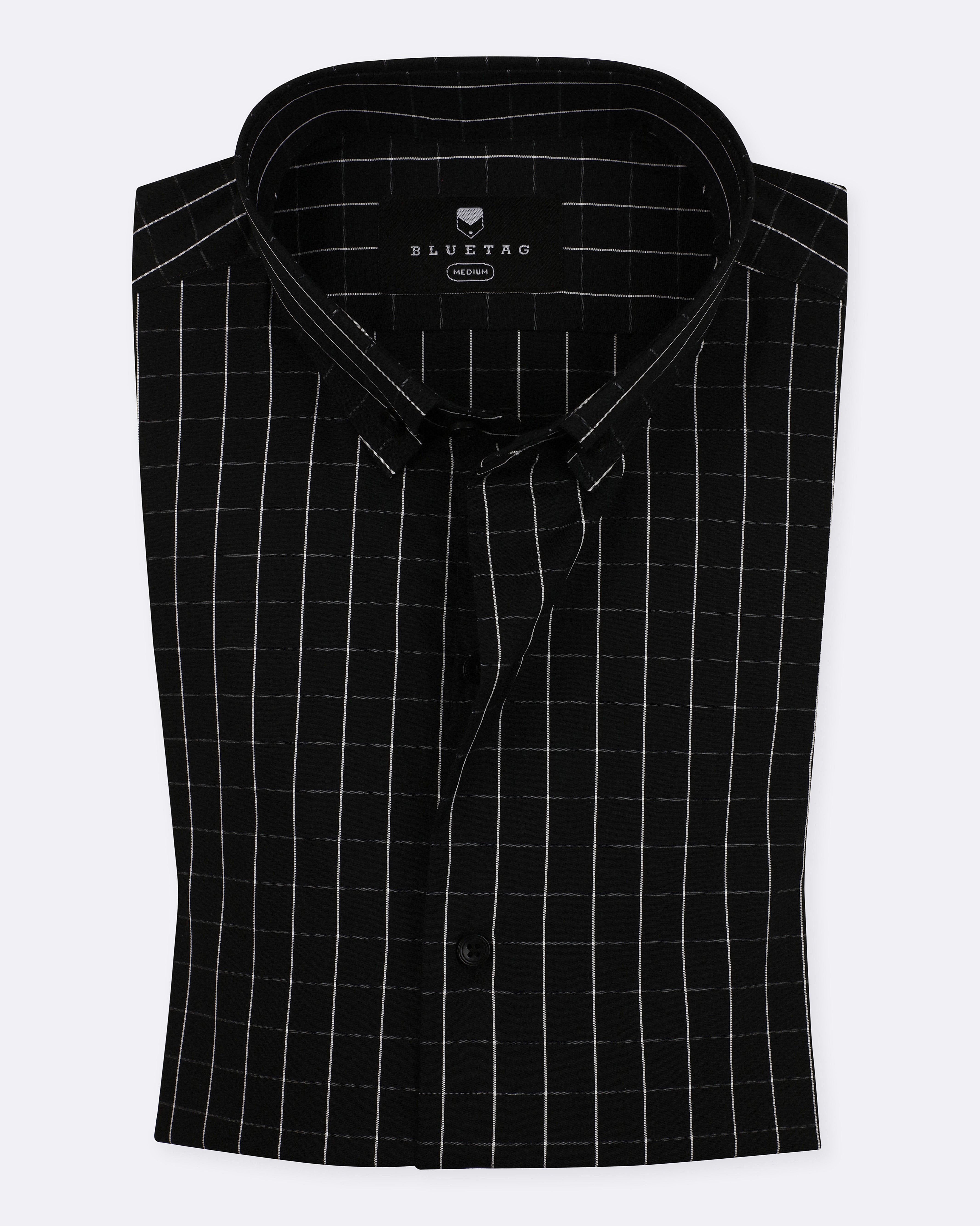Black & White Windowpane Checkered