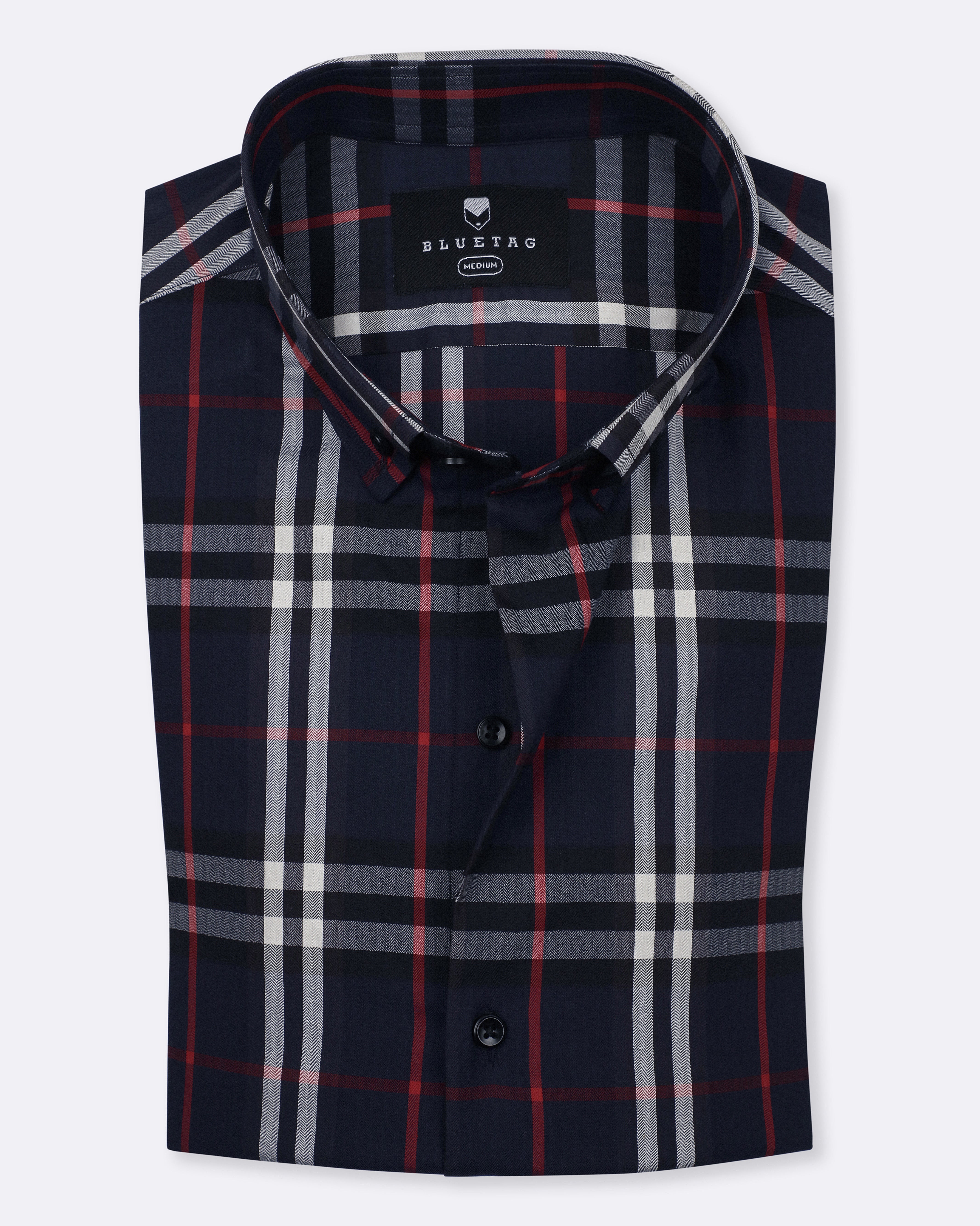 Midnight Deep Navy Heritage Checkered
