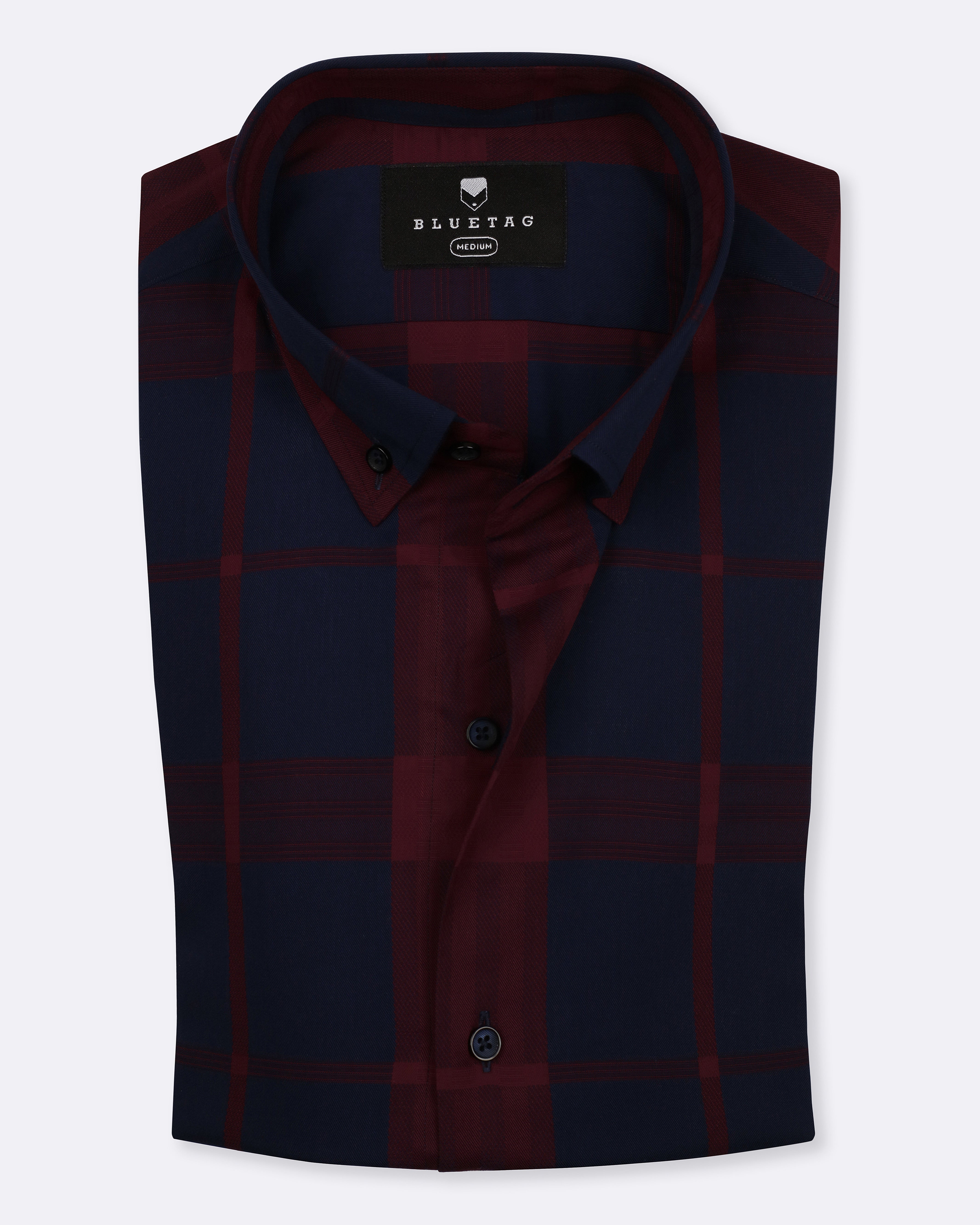 Classic Navy & Burgundy Heritage Checkered