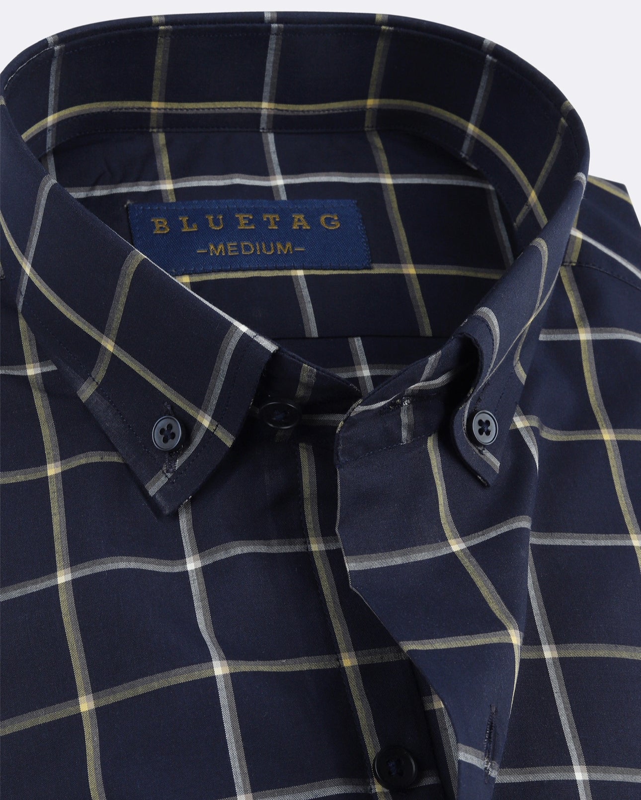 Blue & Yellow Windowpane Checkered