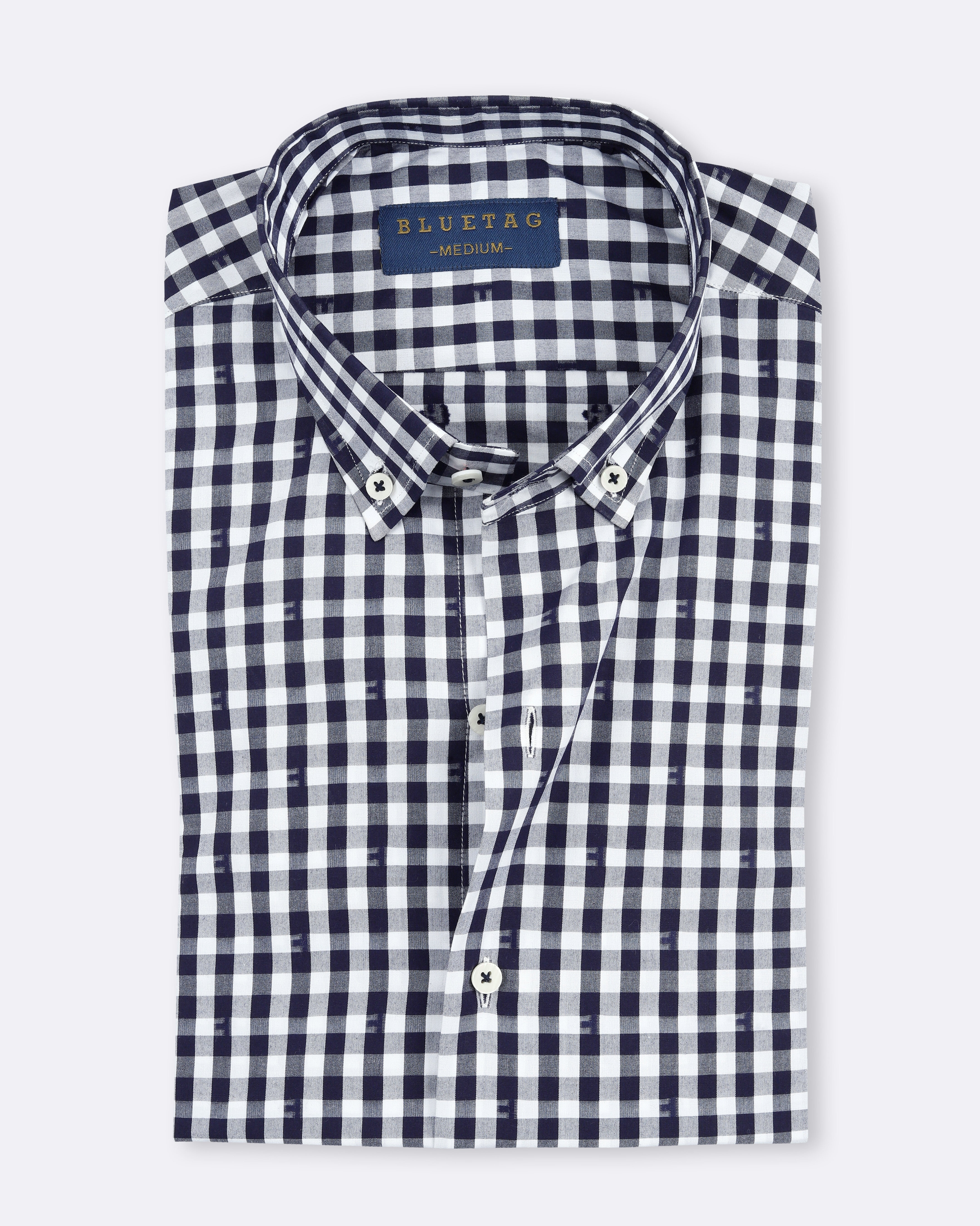 Blue Gingham Checkered