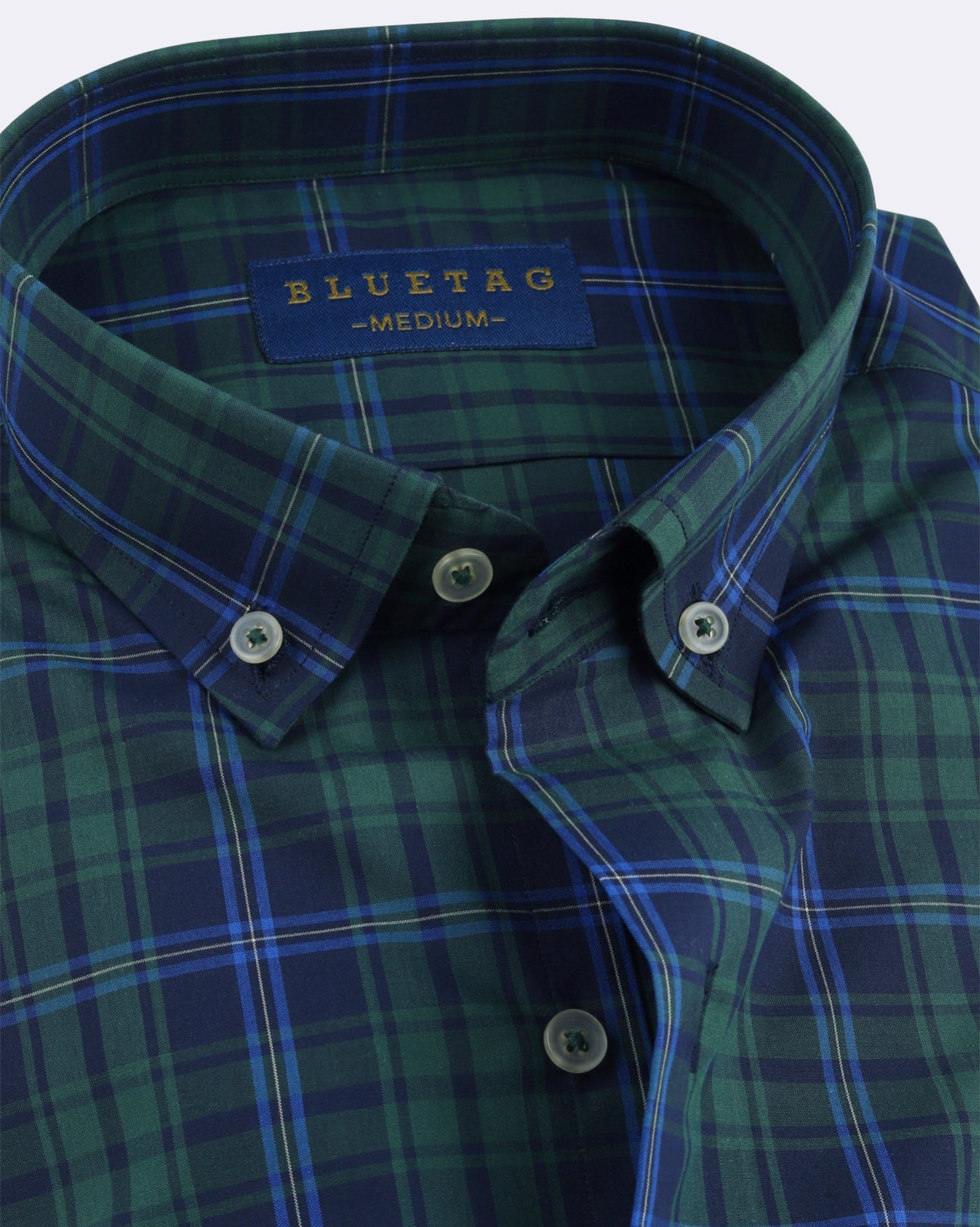 Green & Blue Plaid Checkered