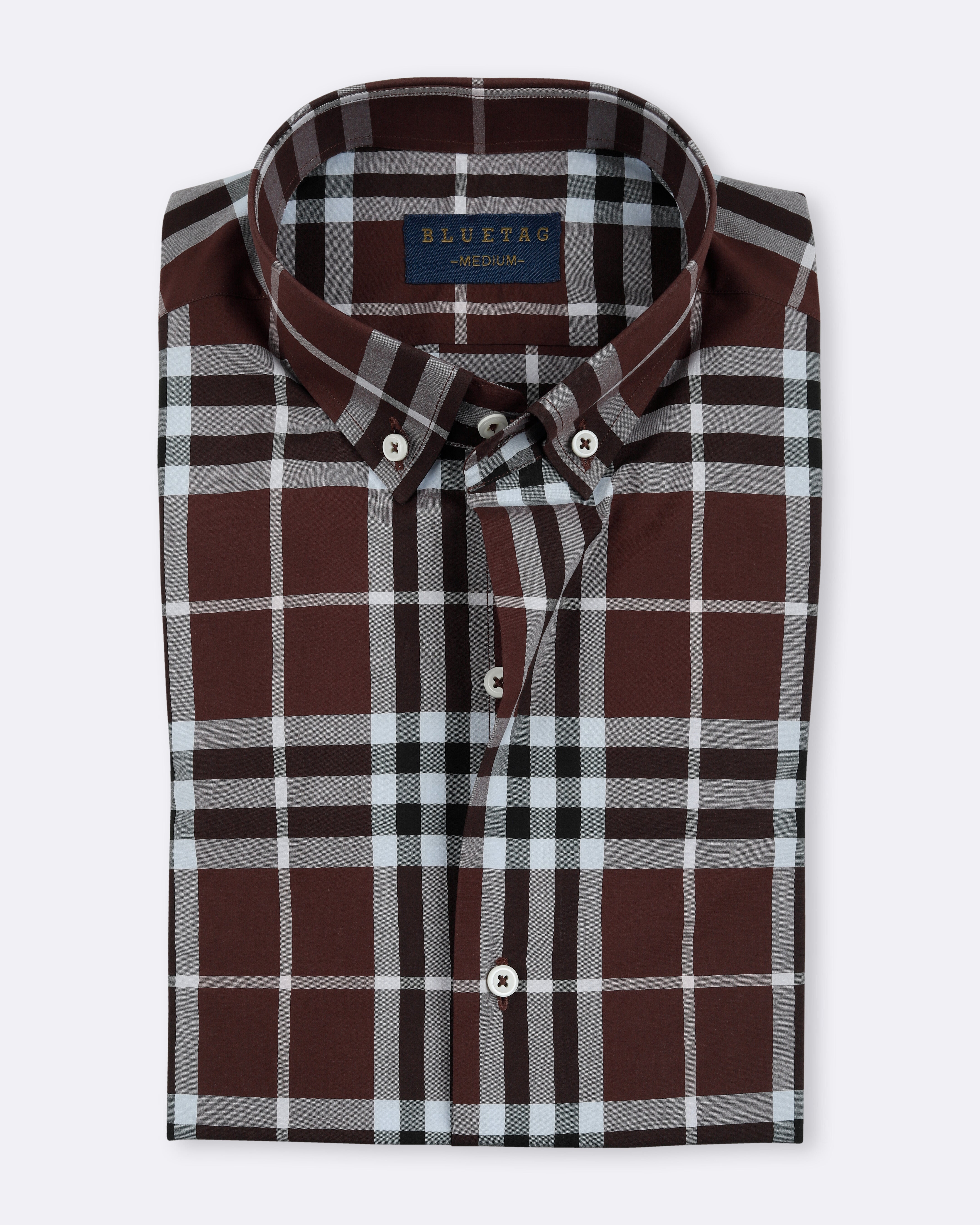 Maroon Mist Plaid Checkered