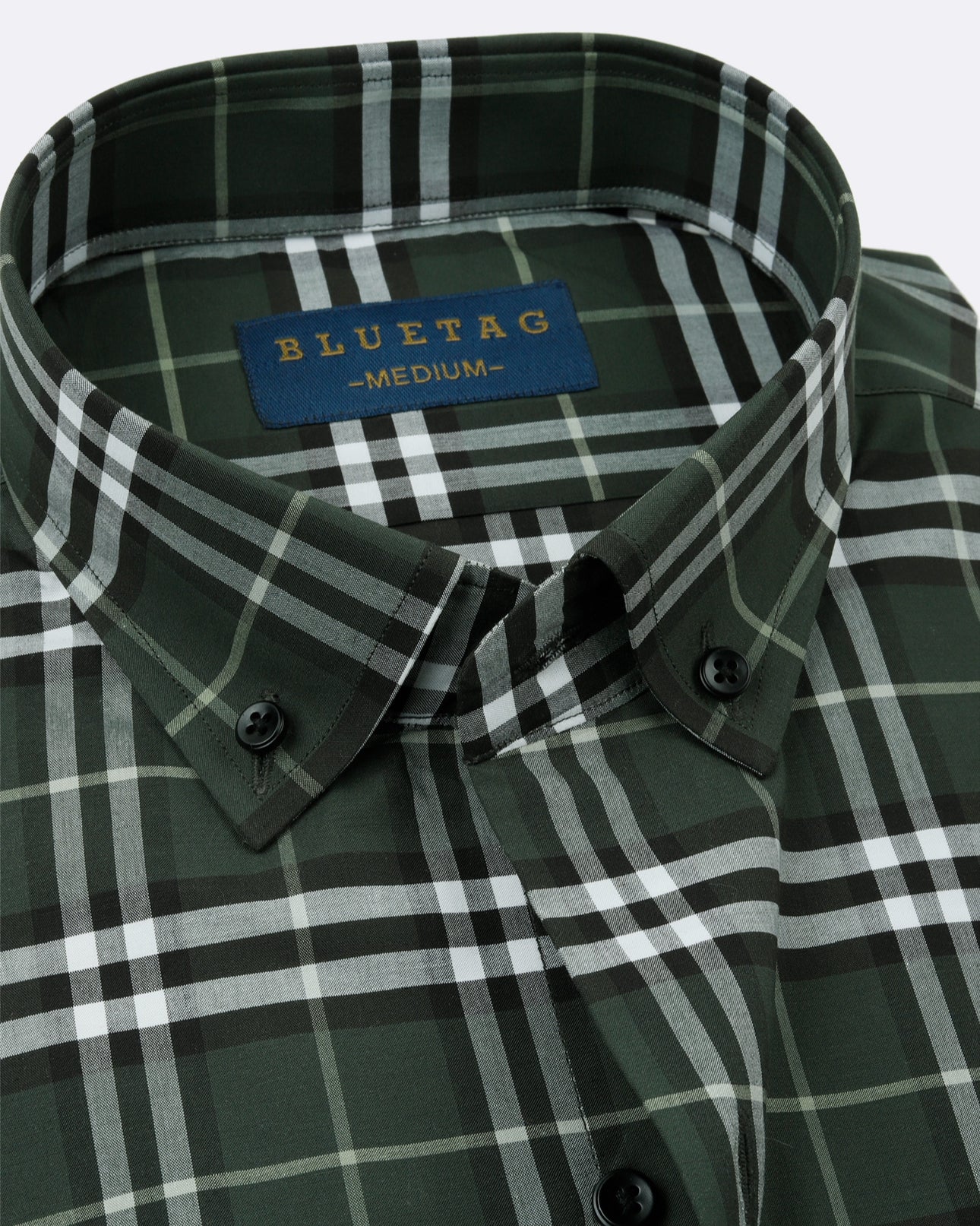 Green & White Plaid Checkered