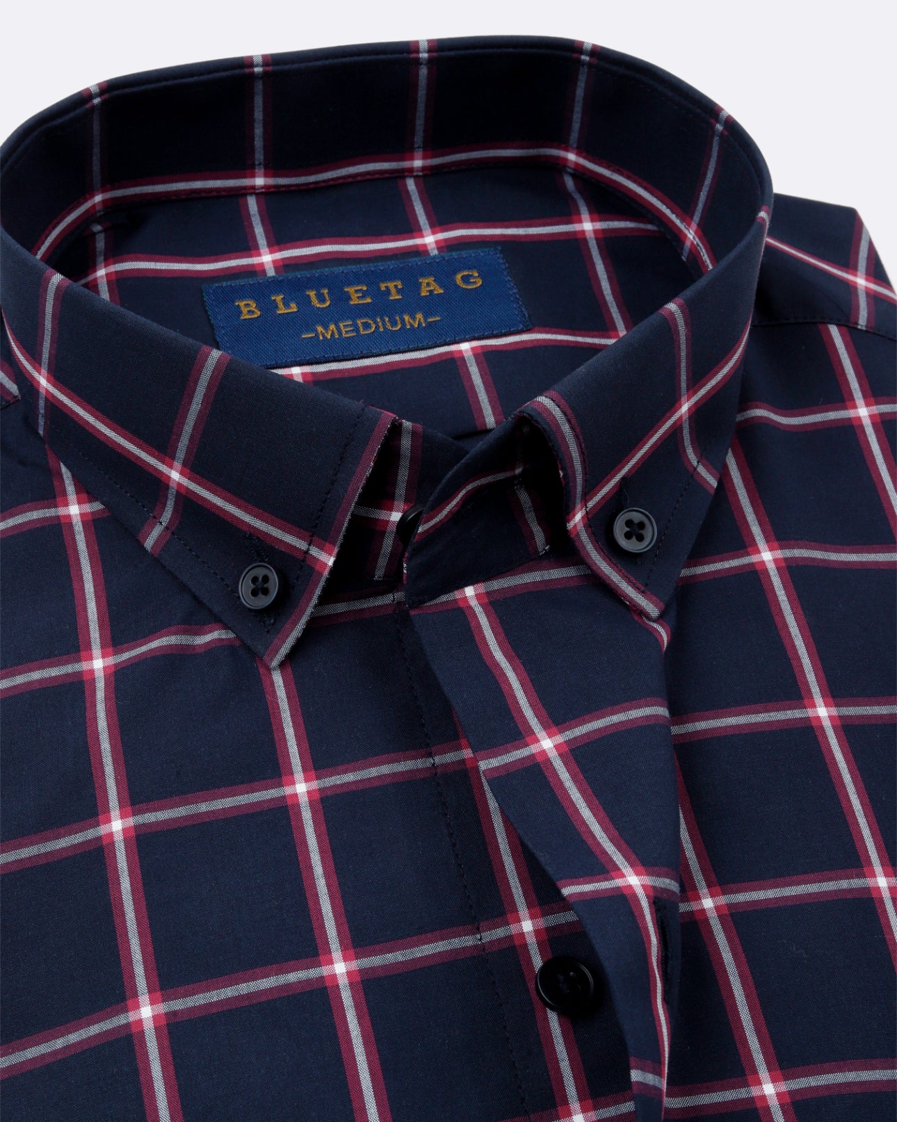 Red & Blue Windowpane Checkered