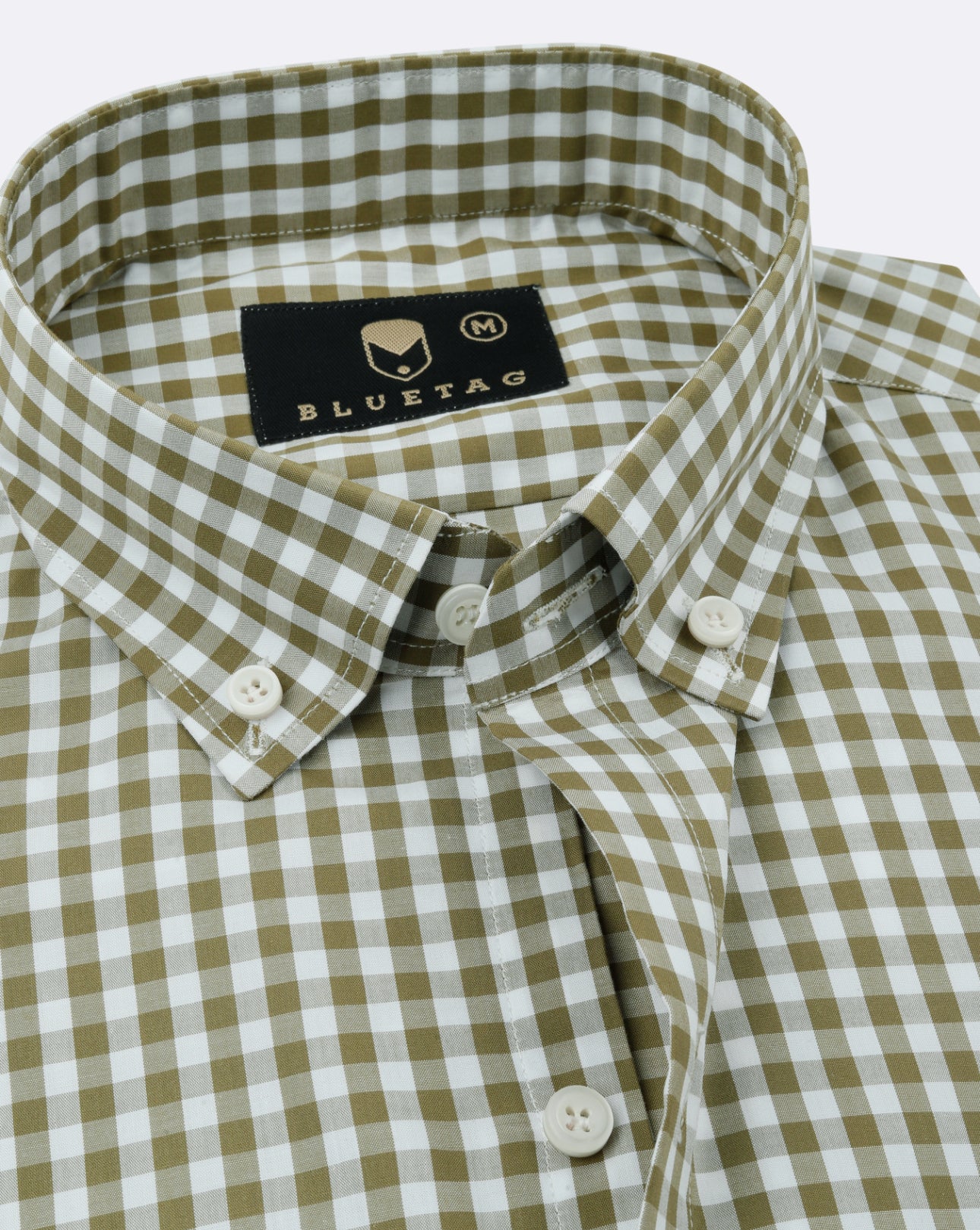 Khaki Gingham Classic Checkered