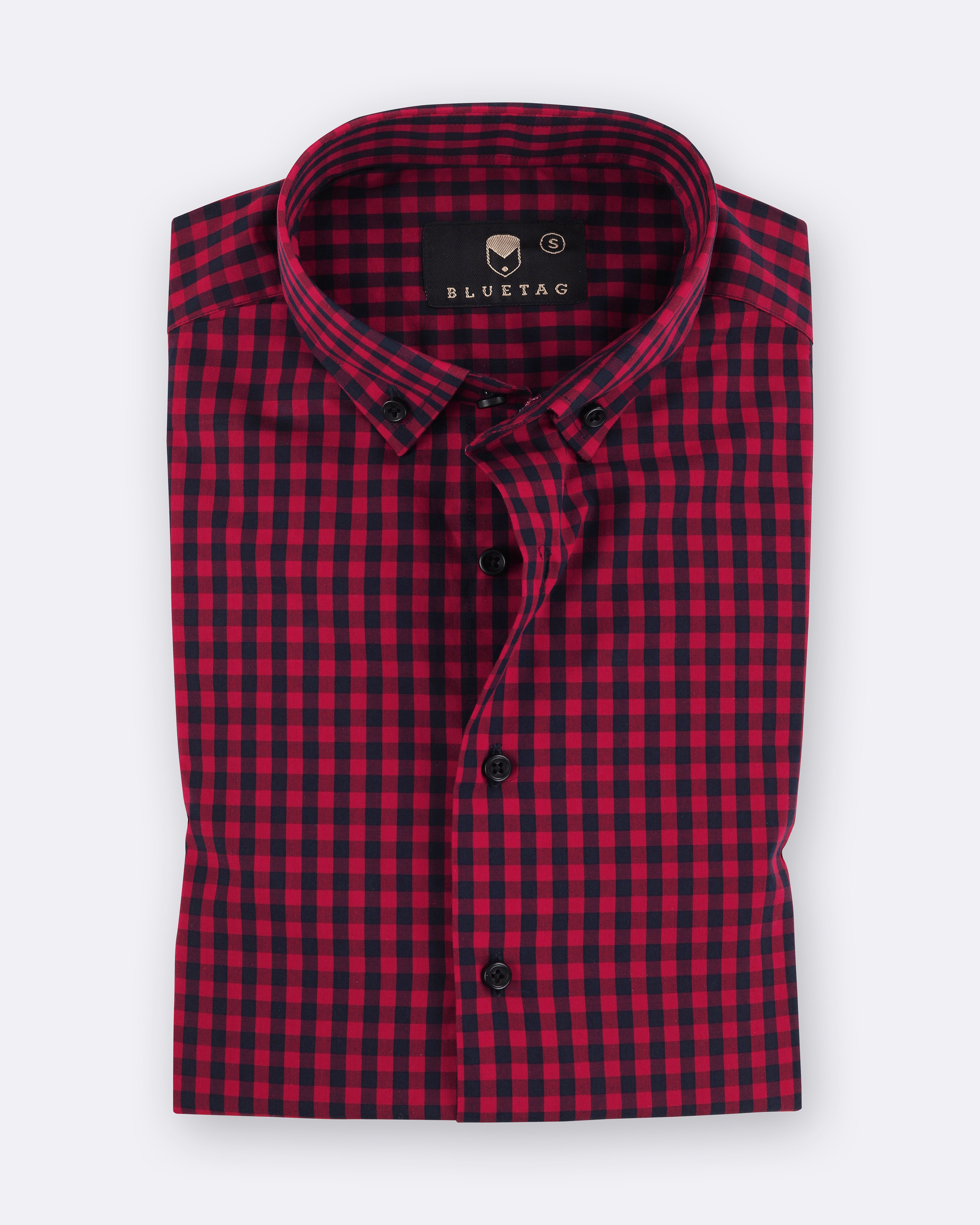 Red & Black Gingham Checkered