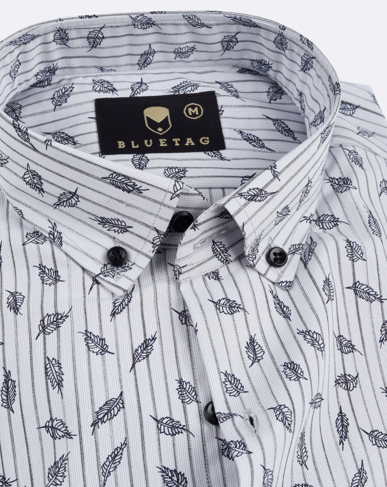 Classic Leaf Sketch Printed Shirt