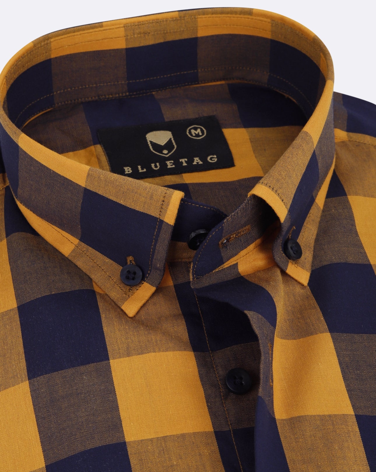 Mustard Navy Midnight Checkered