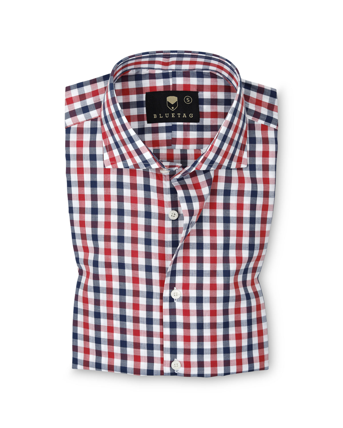 Navy & Red Classic Gingham Checkered