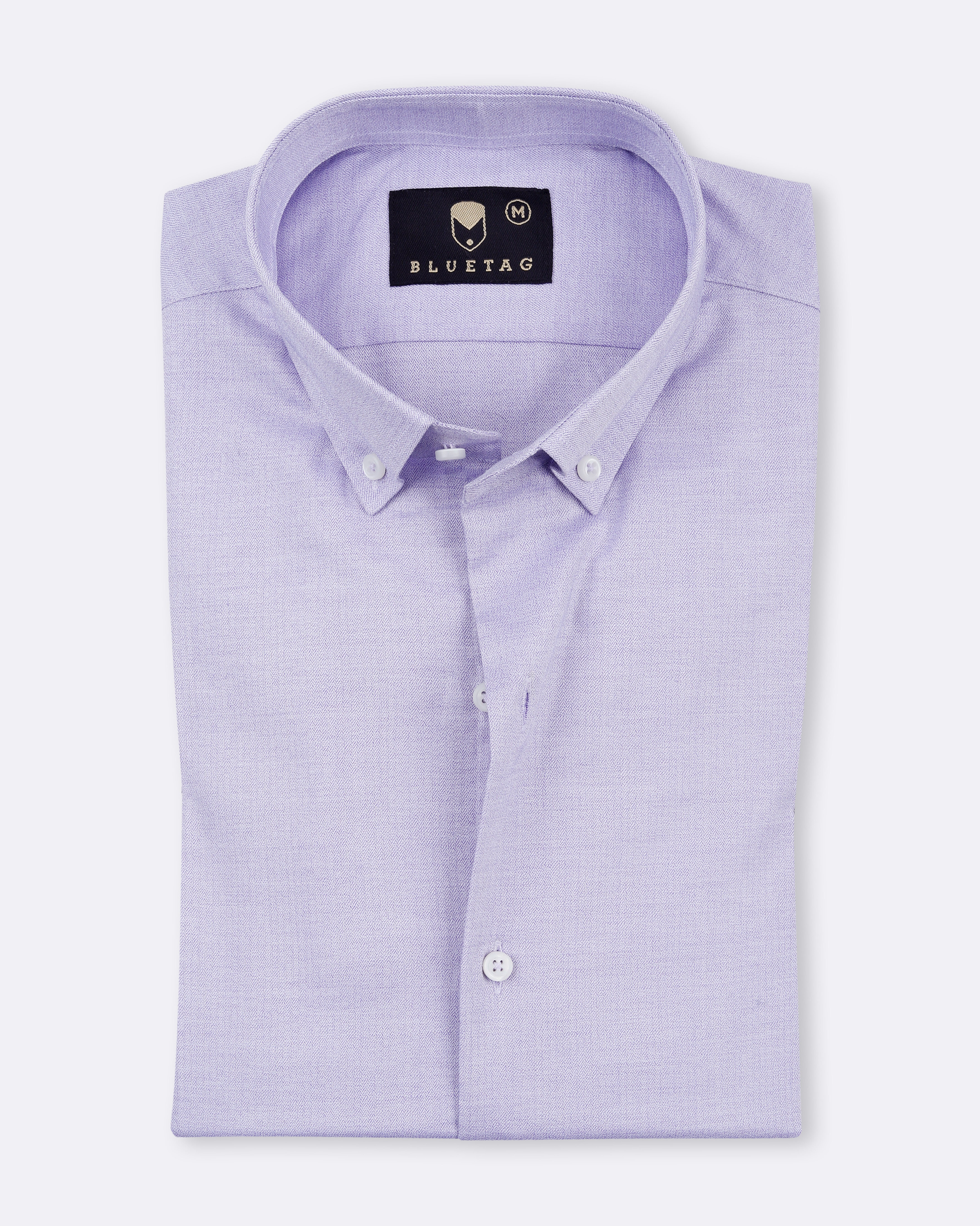 Lavender Mist Herringbone Classic Shirt