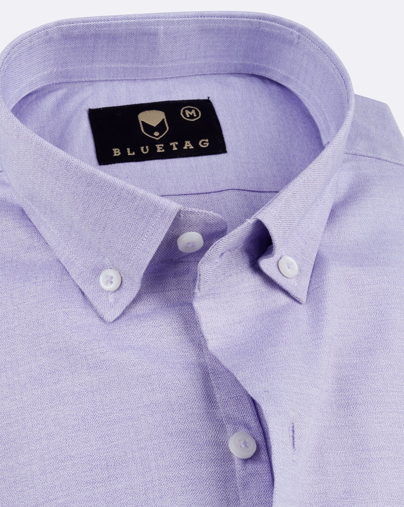 Lavender Mist Herringbone Classic Shirt