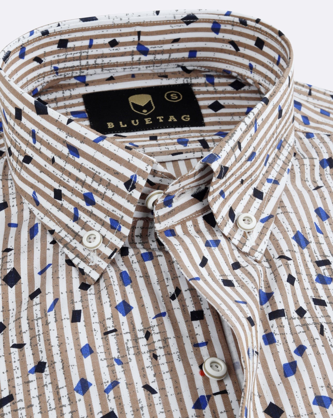 Contempo Lines Abstract Printed Shirt