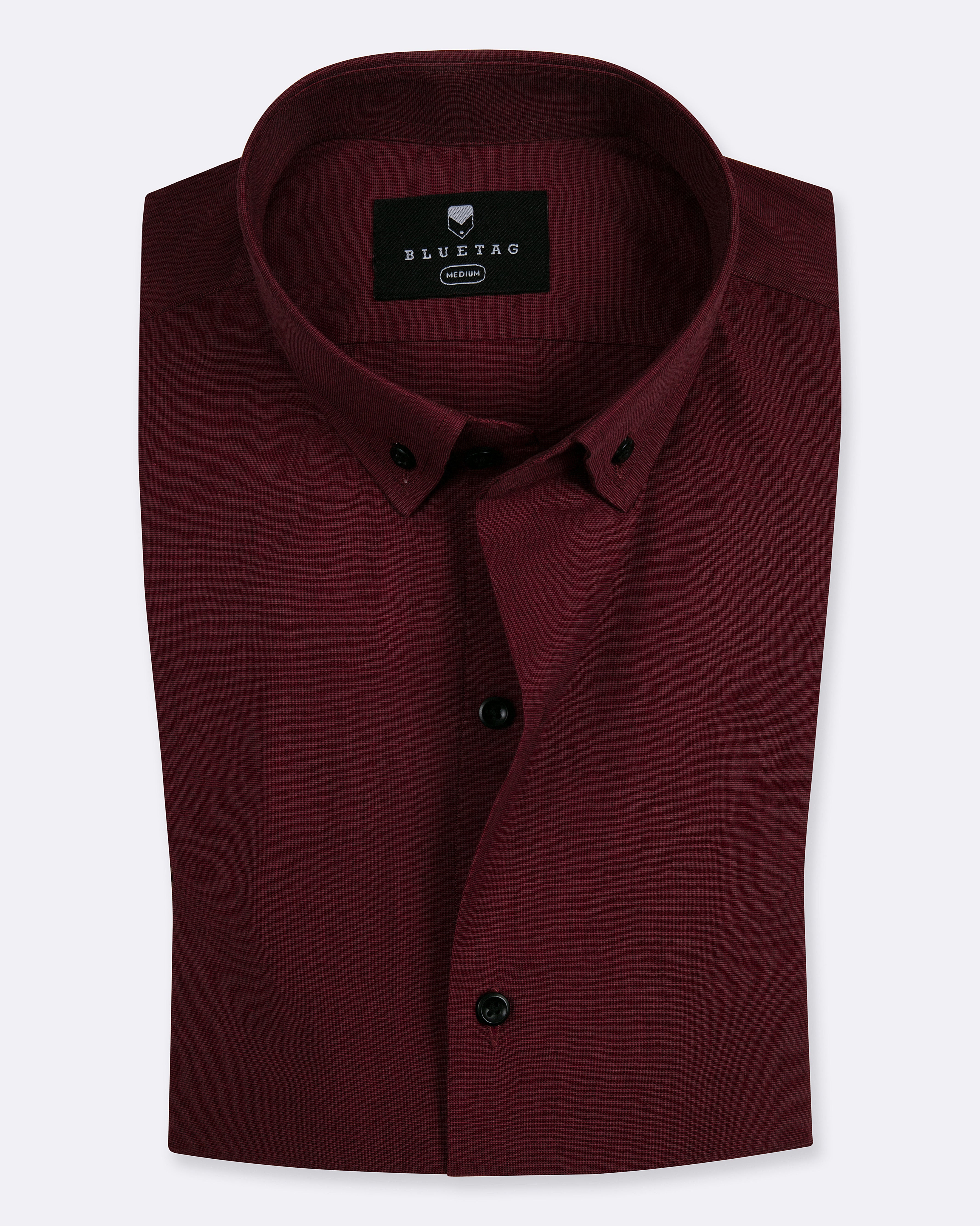 Classic Solid Burgundy Shirt