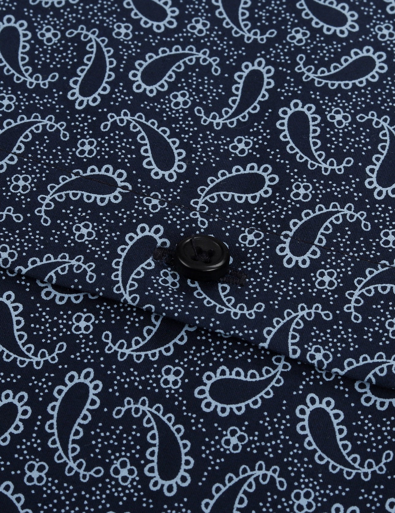 Refined Navy Paisley Printed Shirt
