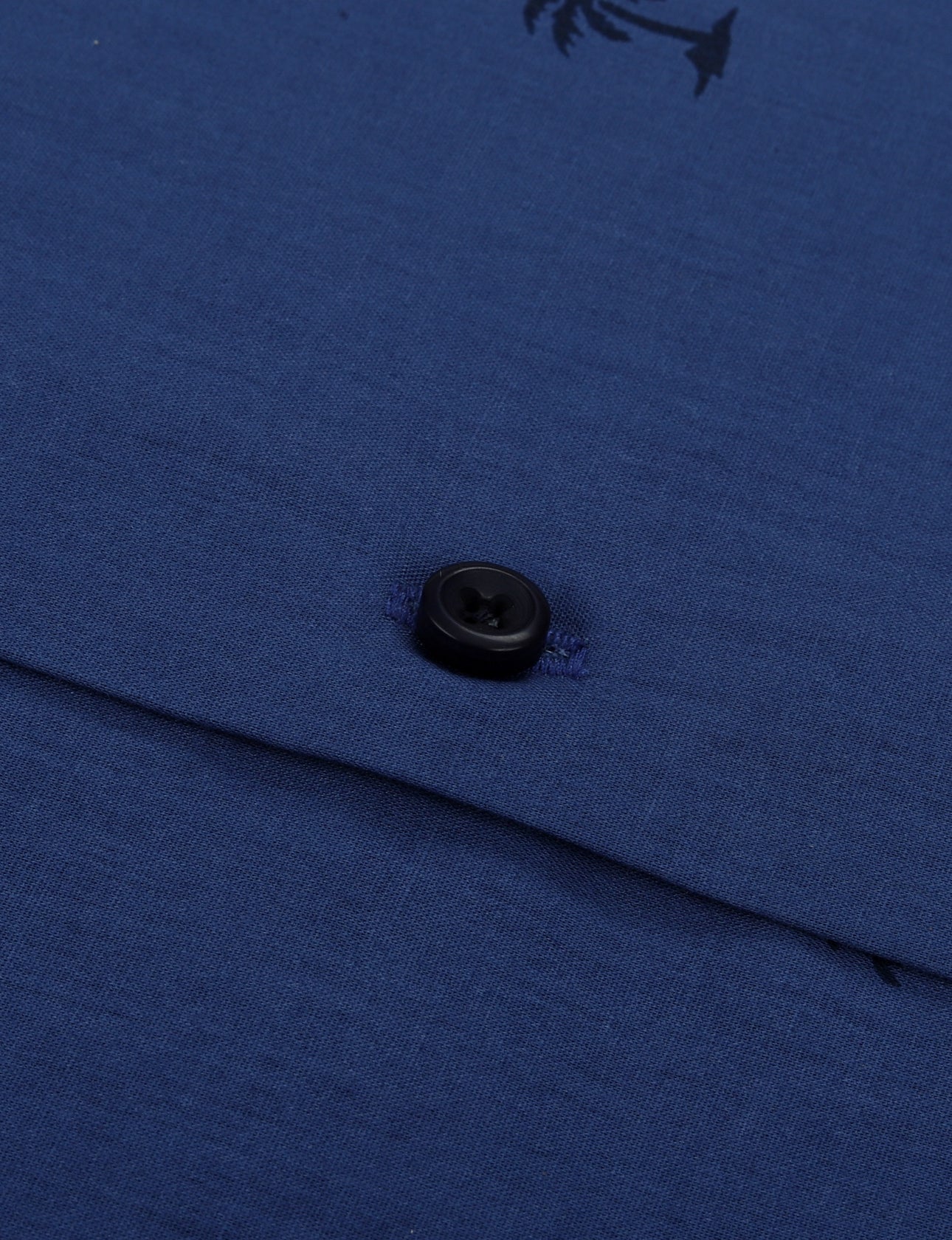 Island Navy Palm Printed Shirt