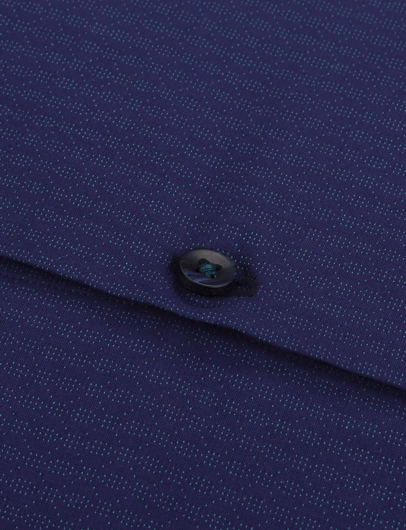 Refined Indigo Minimal Textured Shirt