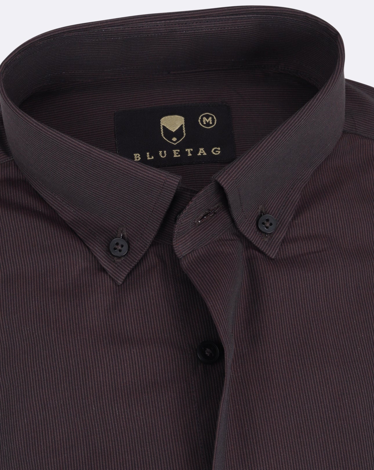 Midnight Maroon Pinstripe Shirt