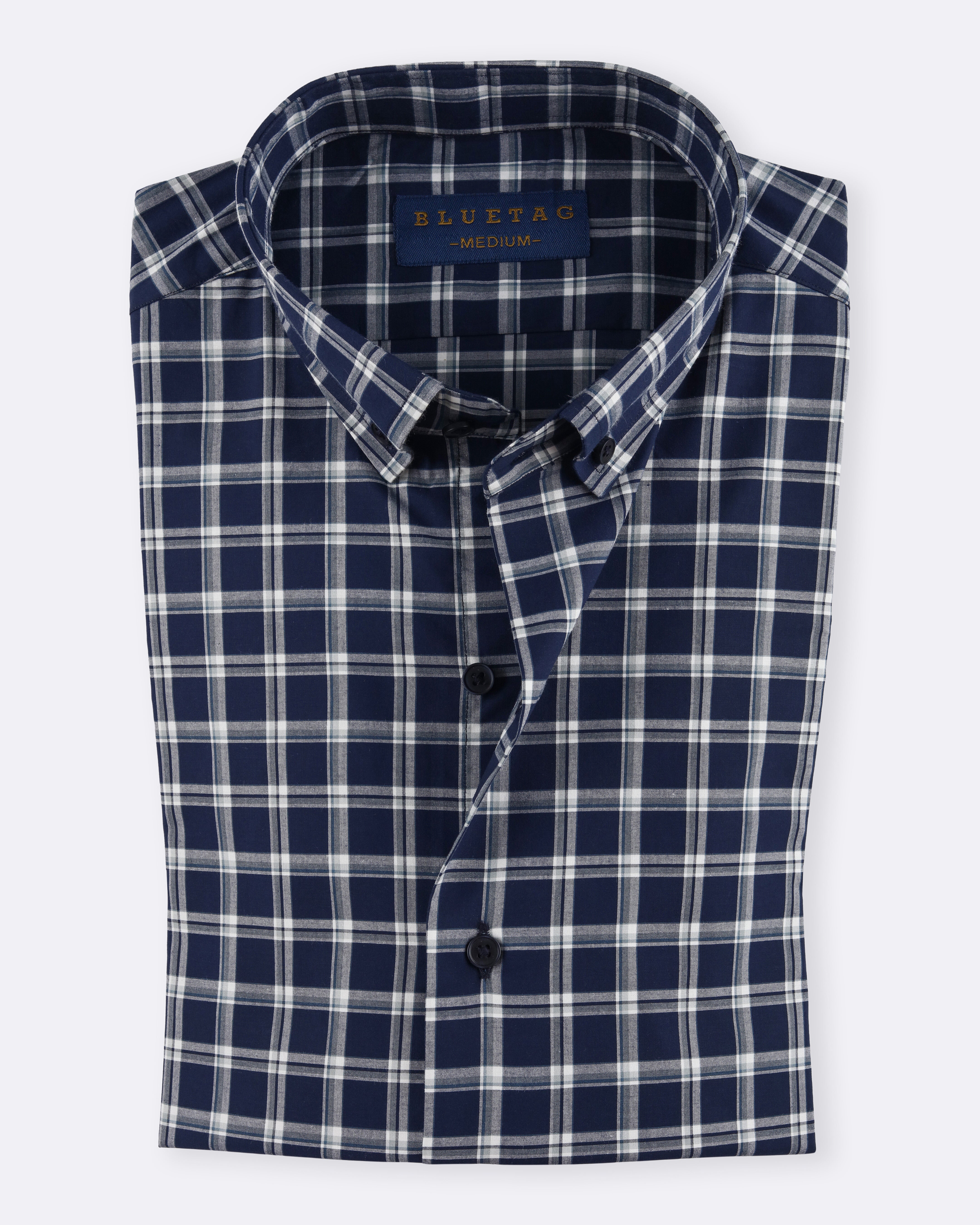 Heritage Navy Blue Checkered